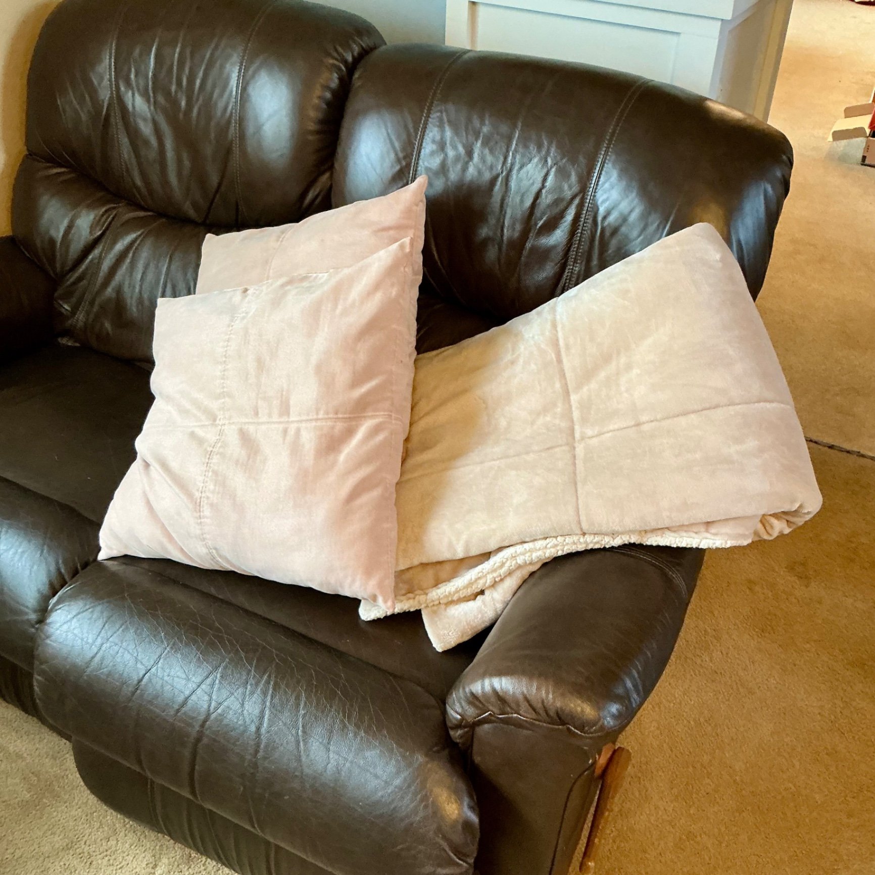 Reclining 'Leather' Loveseat and more - image 3 of 8