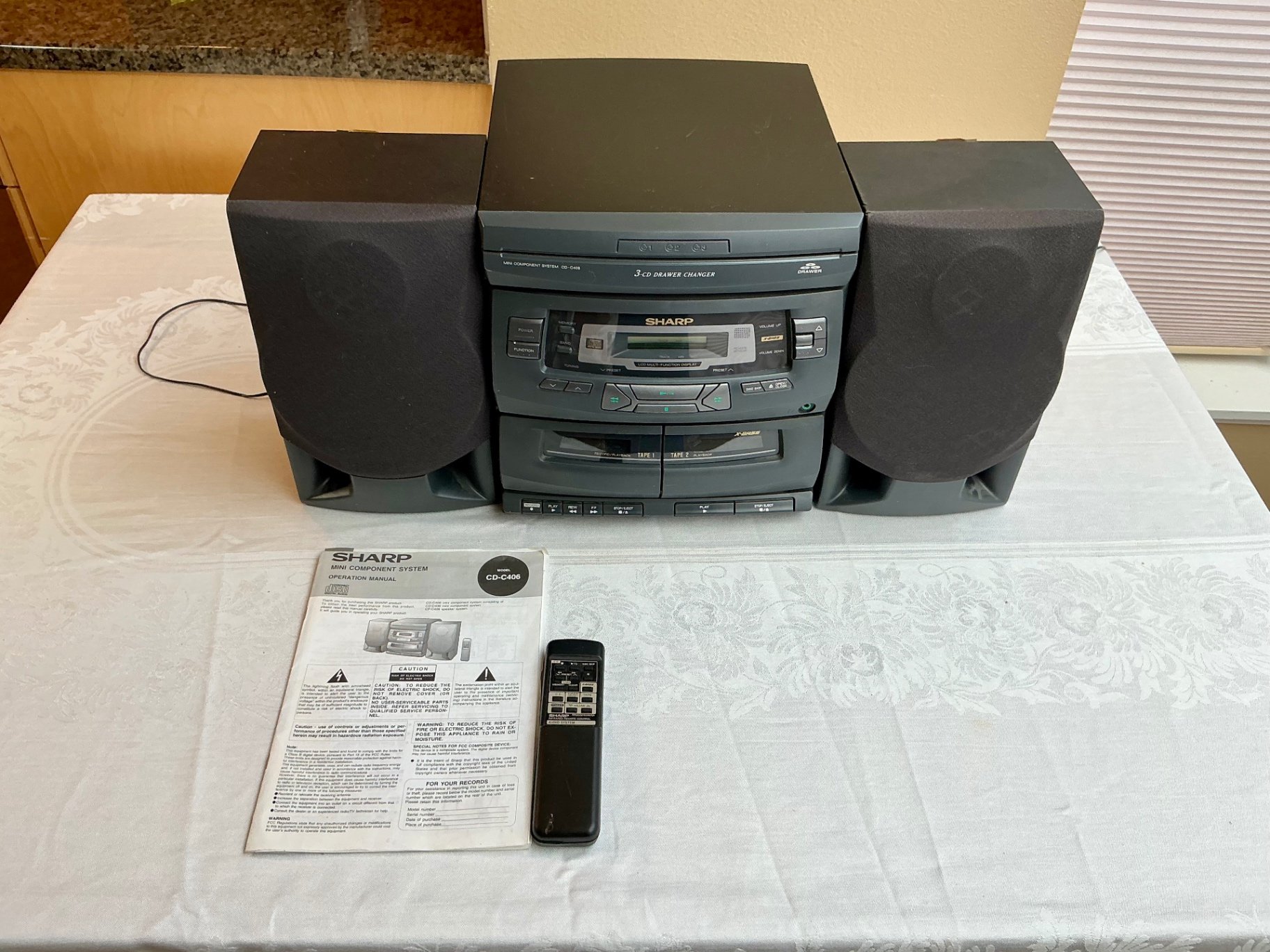 Sharp mini component stereo system and mixed media - image 1 of 8