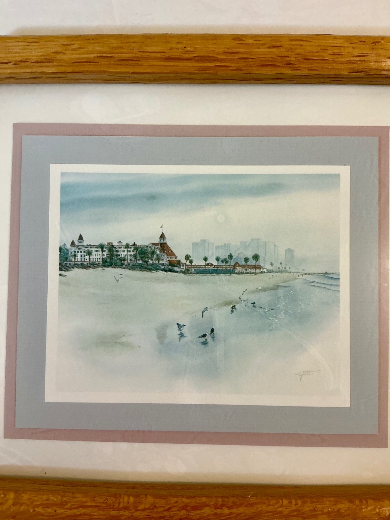 8 small Matted Wall Art/ photos and Watercolors, two framed.  - image 4 of 11