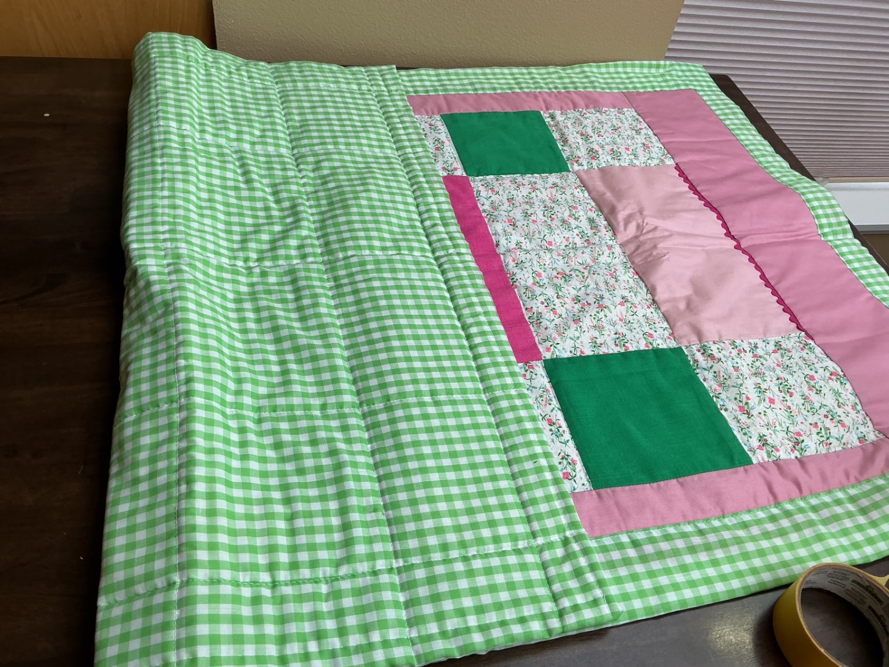 Vintage Baby Quilt, and cape with hood. - image 2 of 4