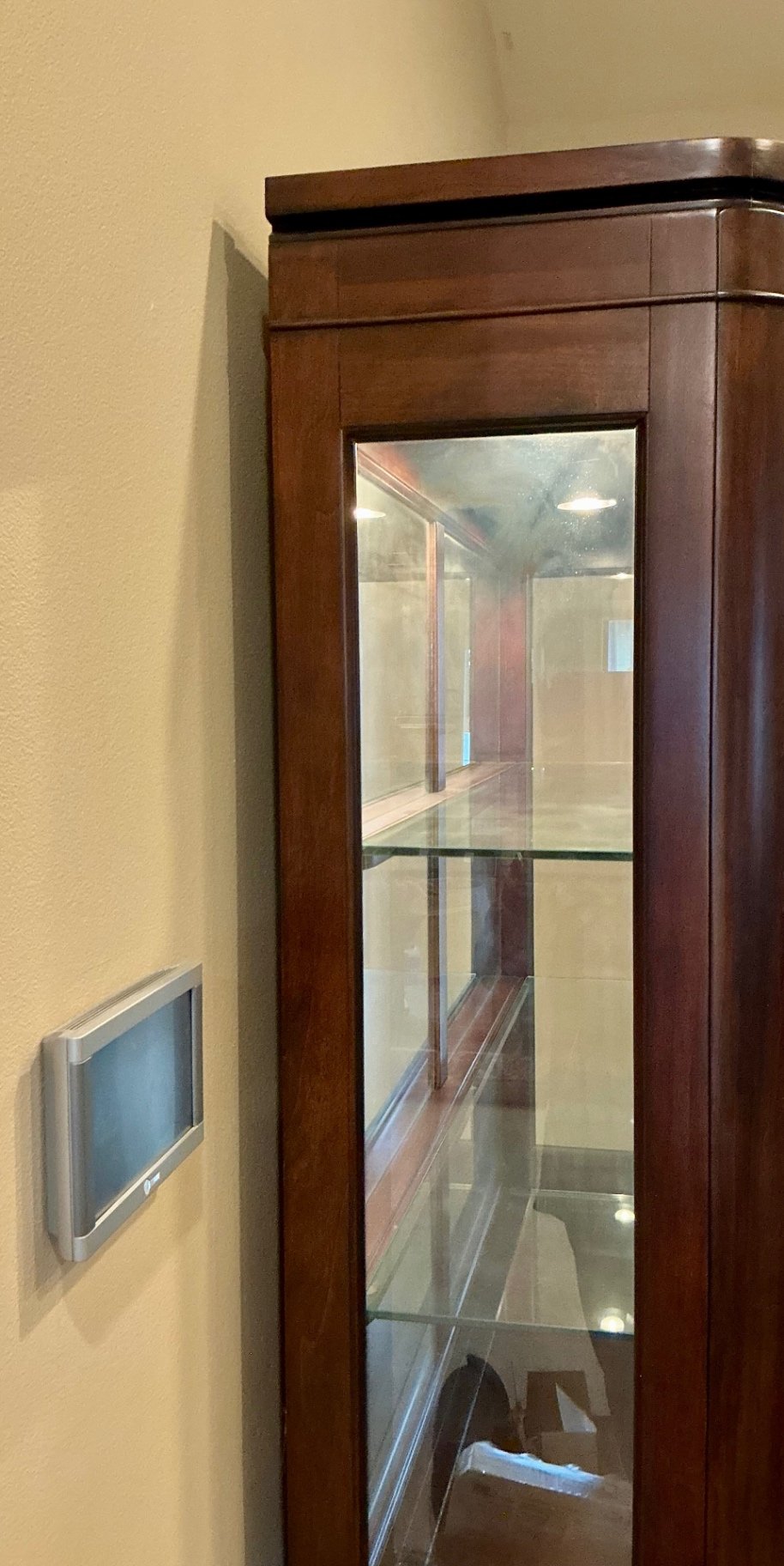 Dark Wood Lighted China Cabinet - image 7 of 8