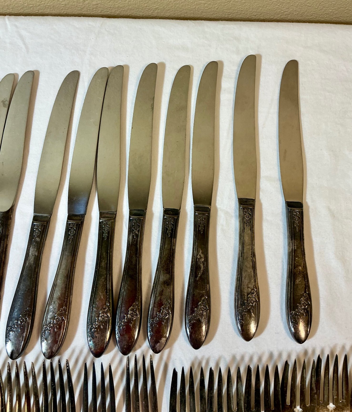  Silverplate Tea Service with Flatware and Serving Pieces - image 14 of 15