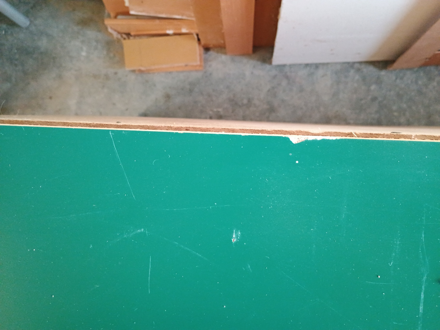 Two-column six-drawer dresser with green top - image 7 of 9