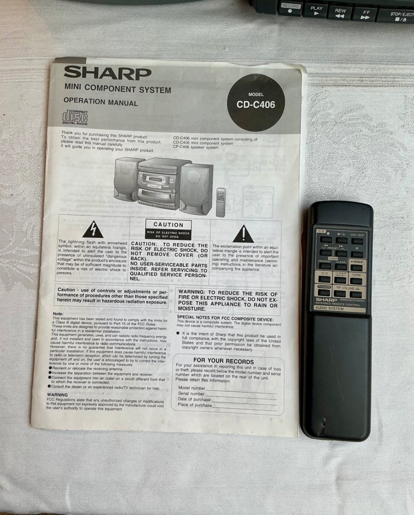 Sharp mini component stereo system and mixed media - image 2 of 8