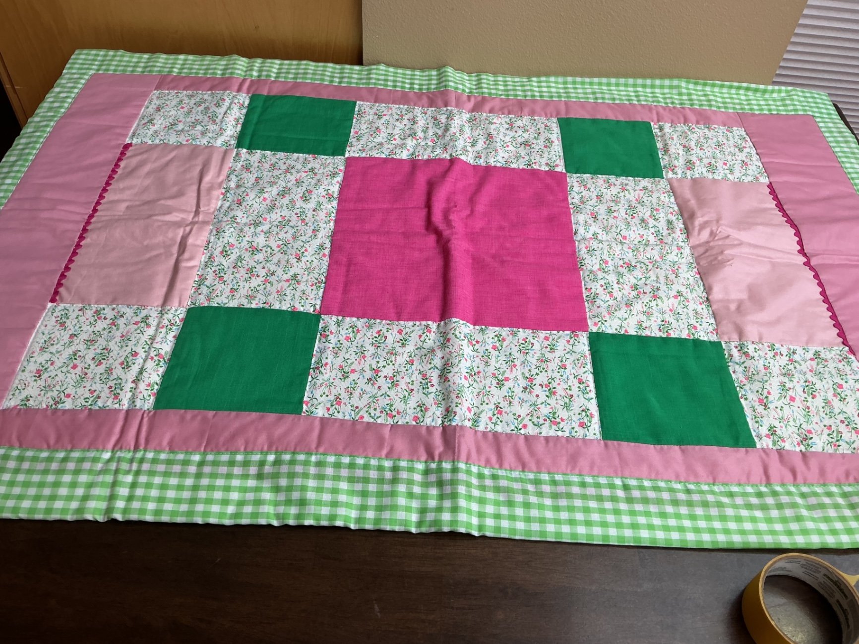 Vintage Baby Quilt, and cape with hood. - image 1 of 4
