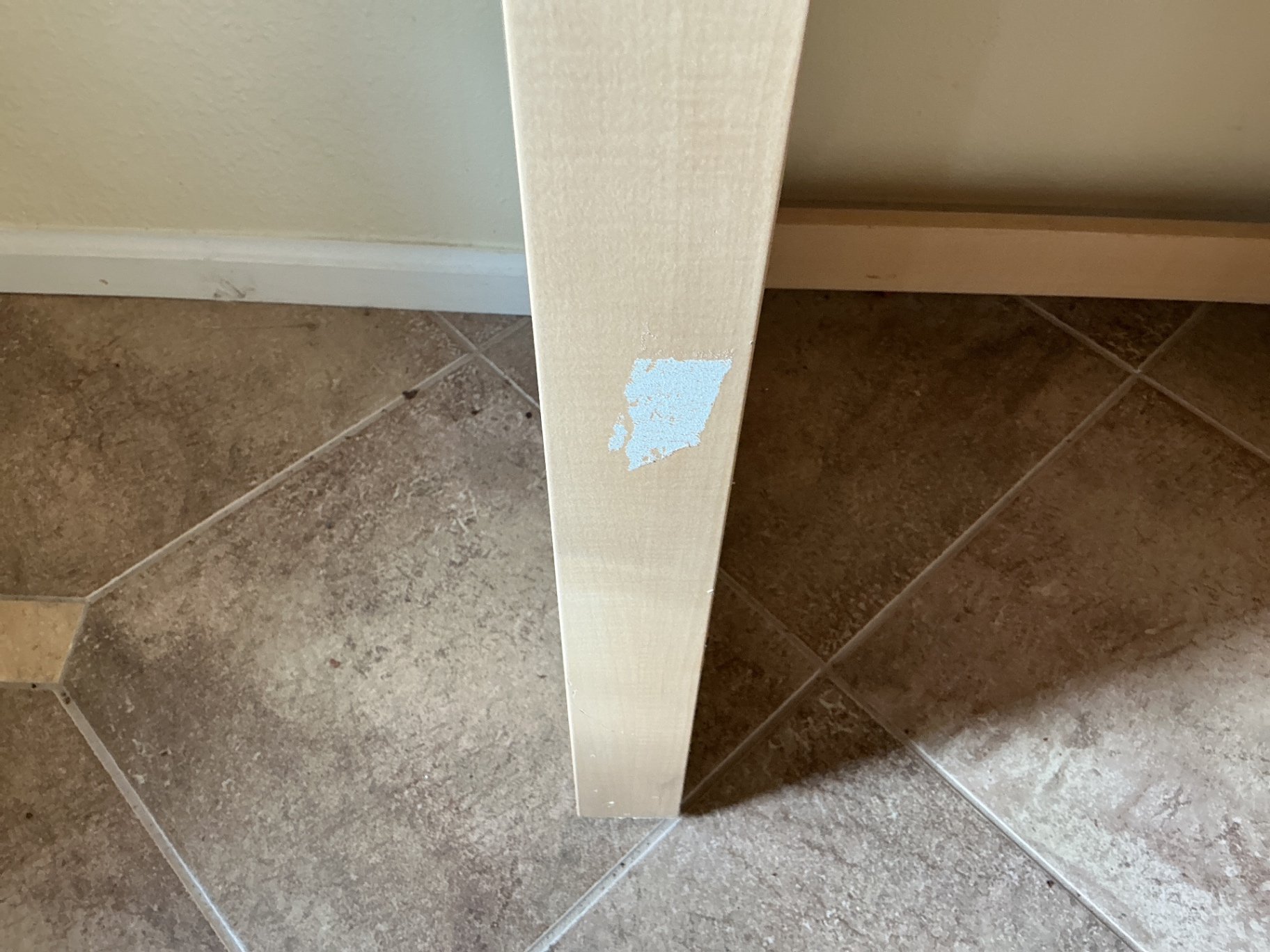 Wood desk with painted green top and multi-drawer storage. - image 4 of 5