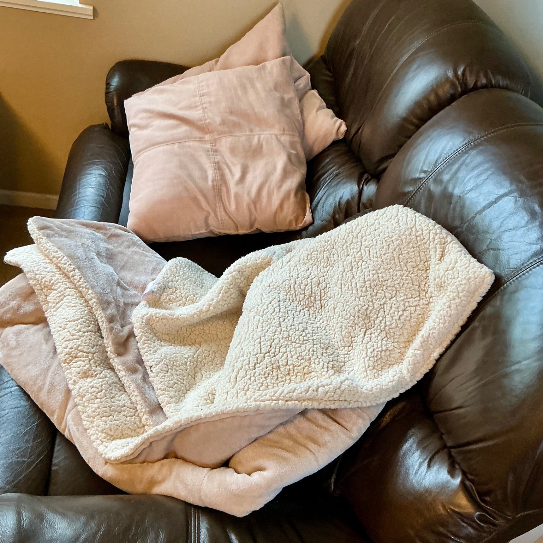 Reclining 'Leather' Loveseat and more - image 6 of 8