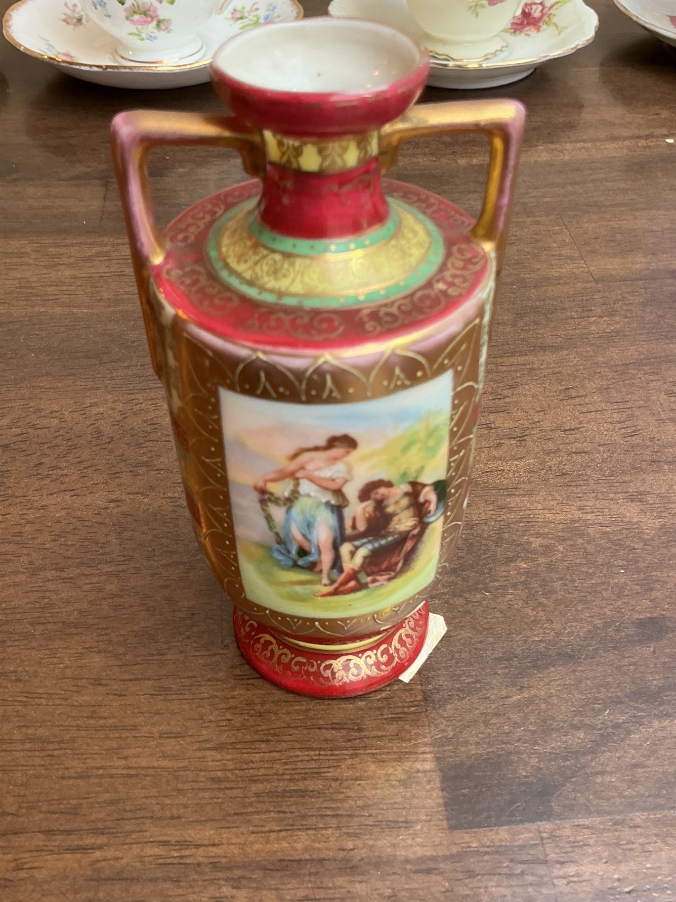 Vintage porcelain teacups & saucers, Depression Glass etc.  - image 7 of 11