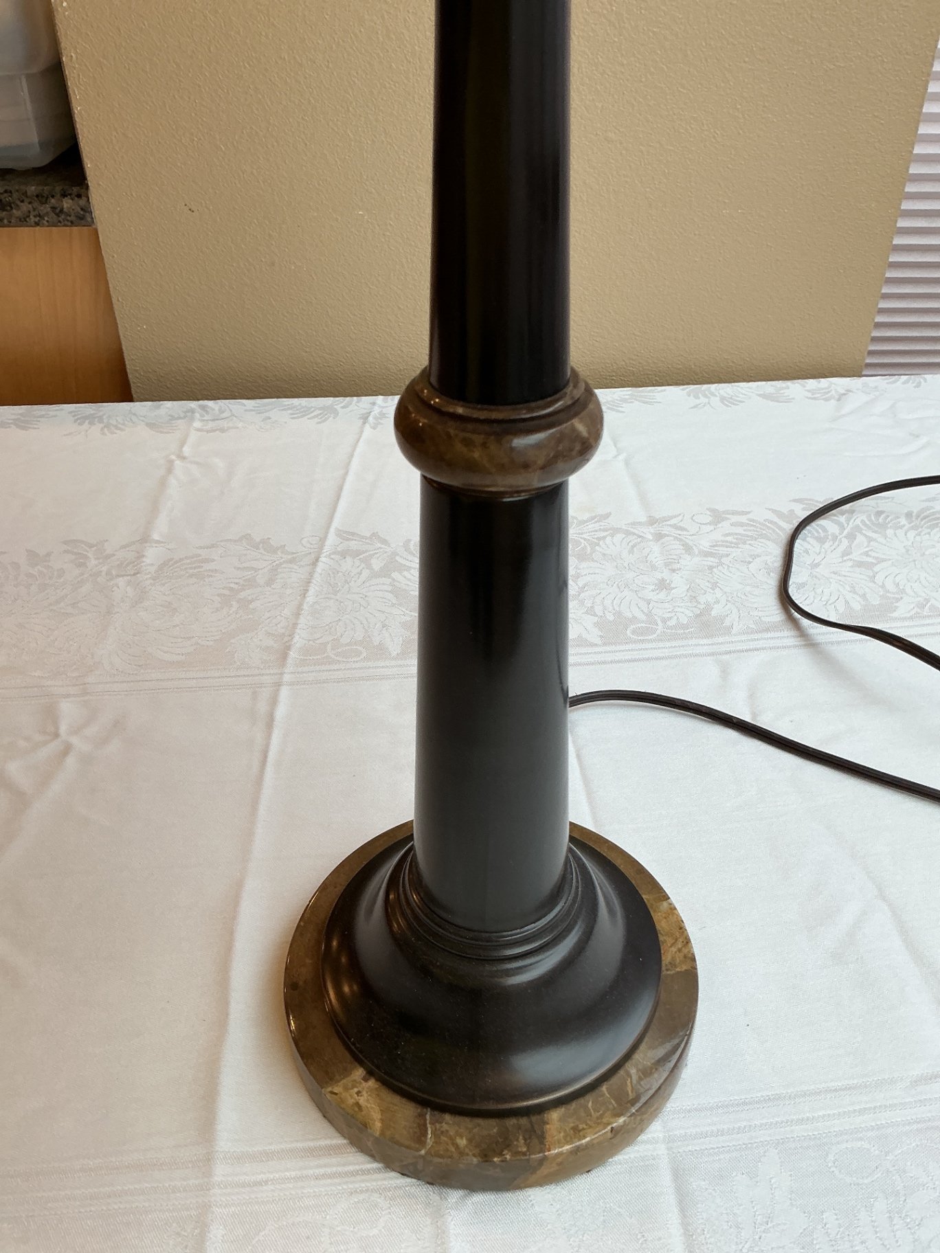 Olive Shadow Box Wall Mirror & 2 Table Lamps - image 5 of 6