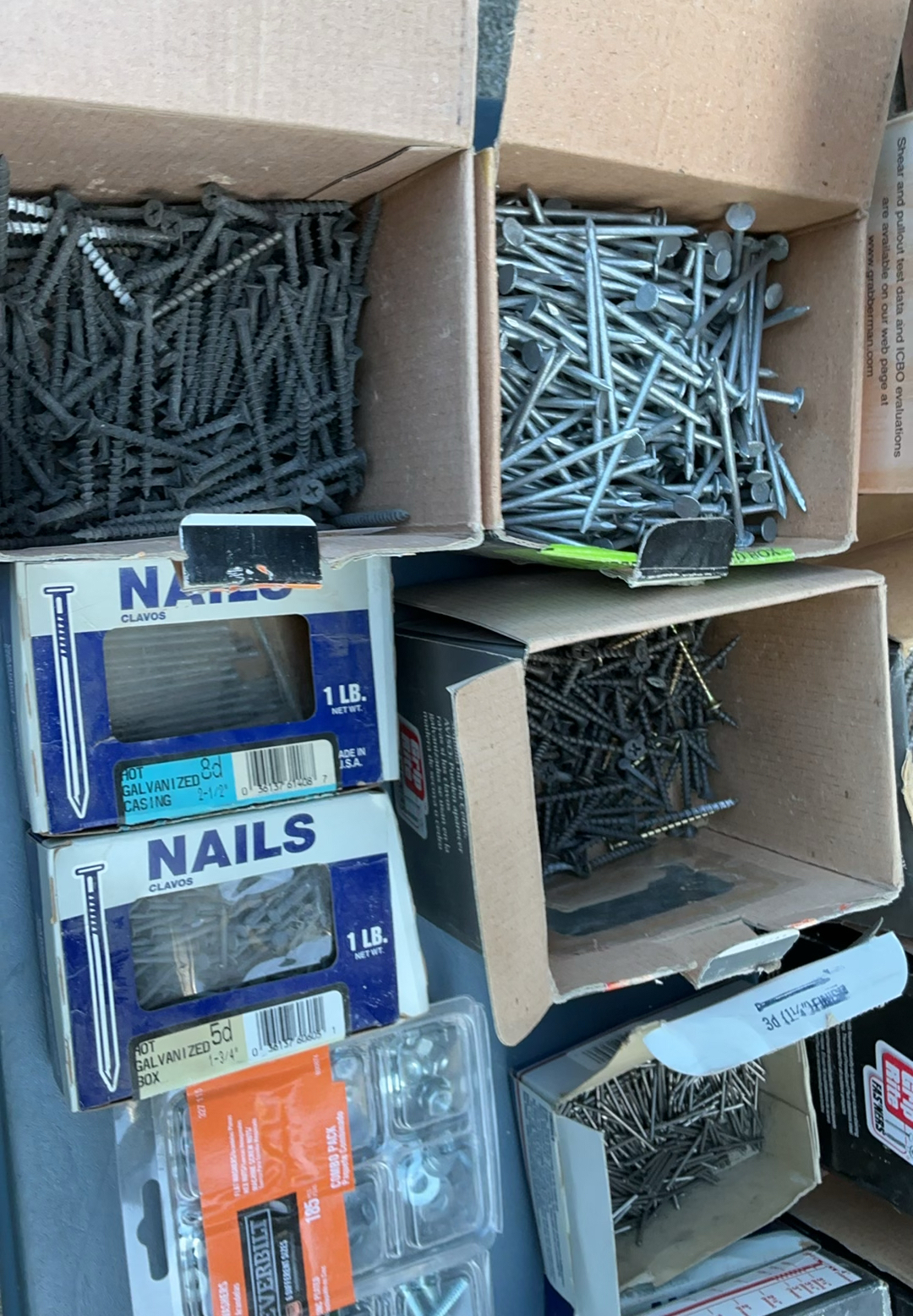 Assorted Nails, Screws,Fasteners Sorting Containers - image 6 of 7