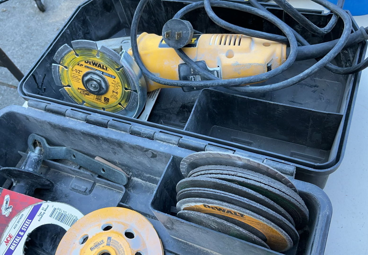 Dewalt Angle Grinder, Craftsman Bench Grinder - image 2 of 6