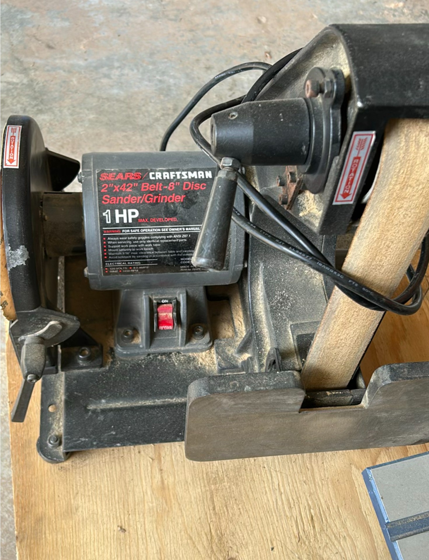 Craftsman 2” X 42” Belt 8” Disc Sander/ Grinder - image 1 of 6