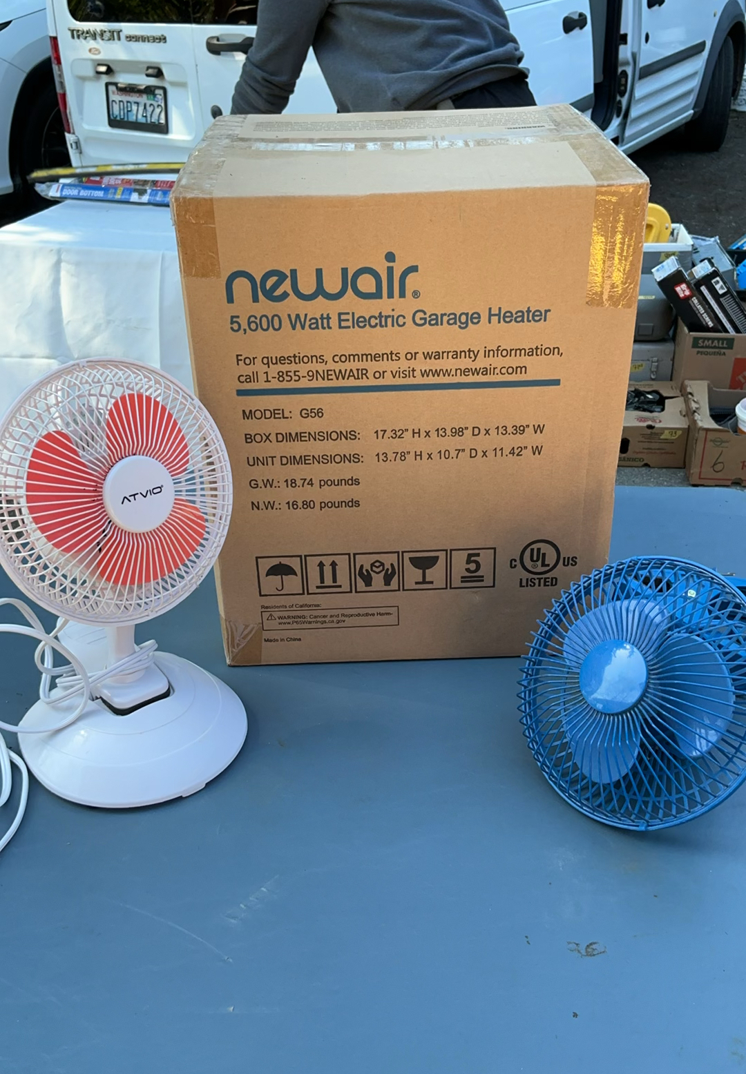 Newair Garage Heater NEW In Box, Small Fans - image 1 of 5