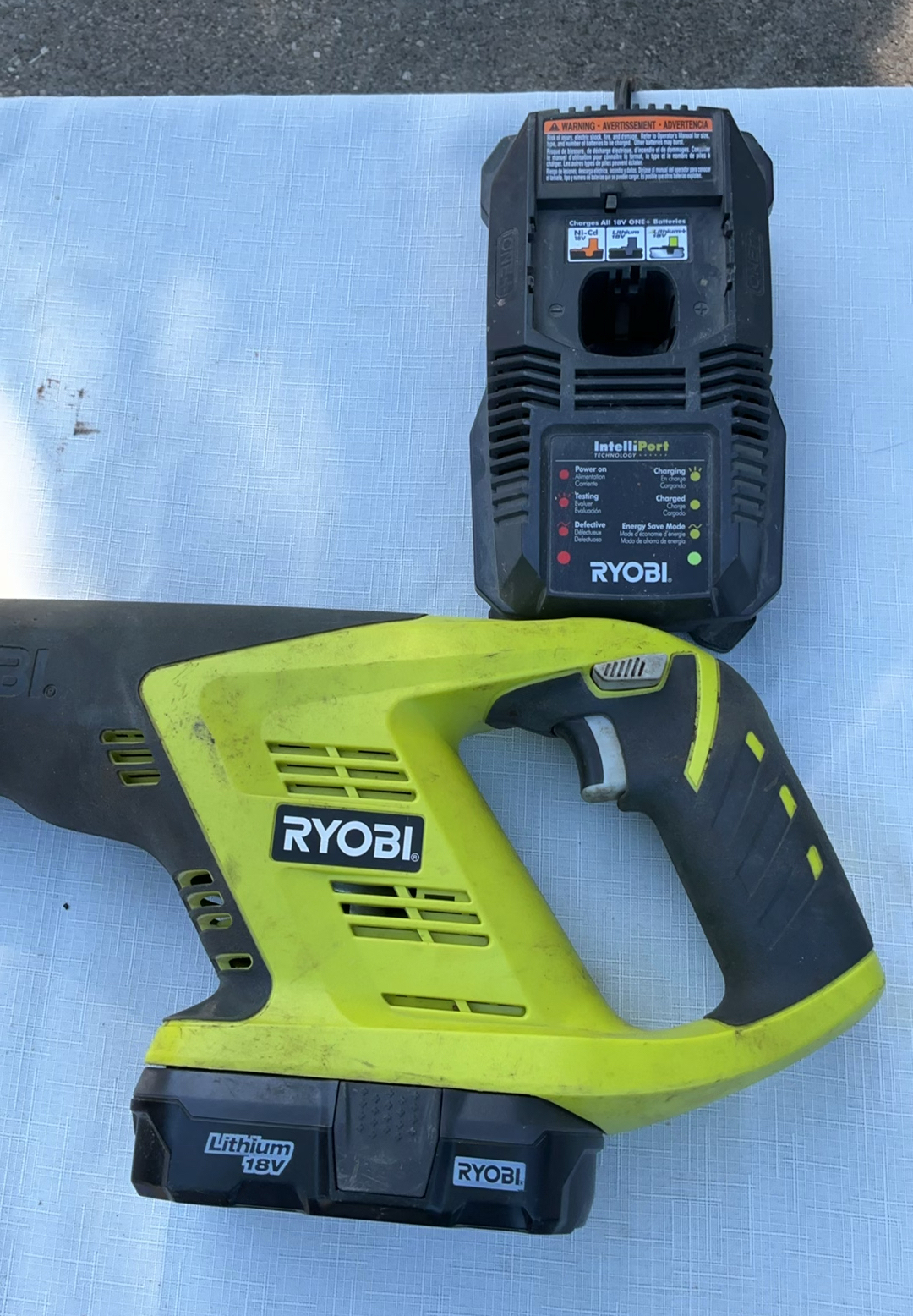 Ryobi Cordless Sawzall, Flashlight And Blades - image 2 of 7