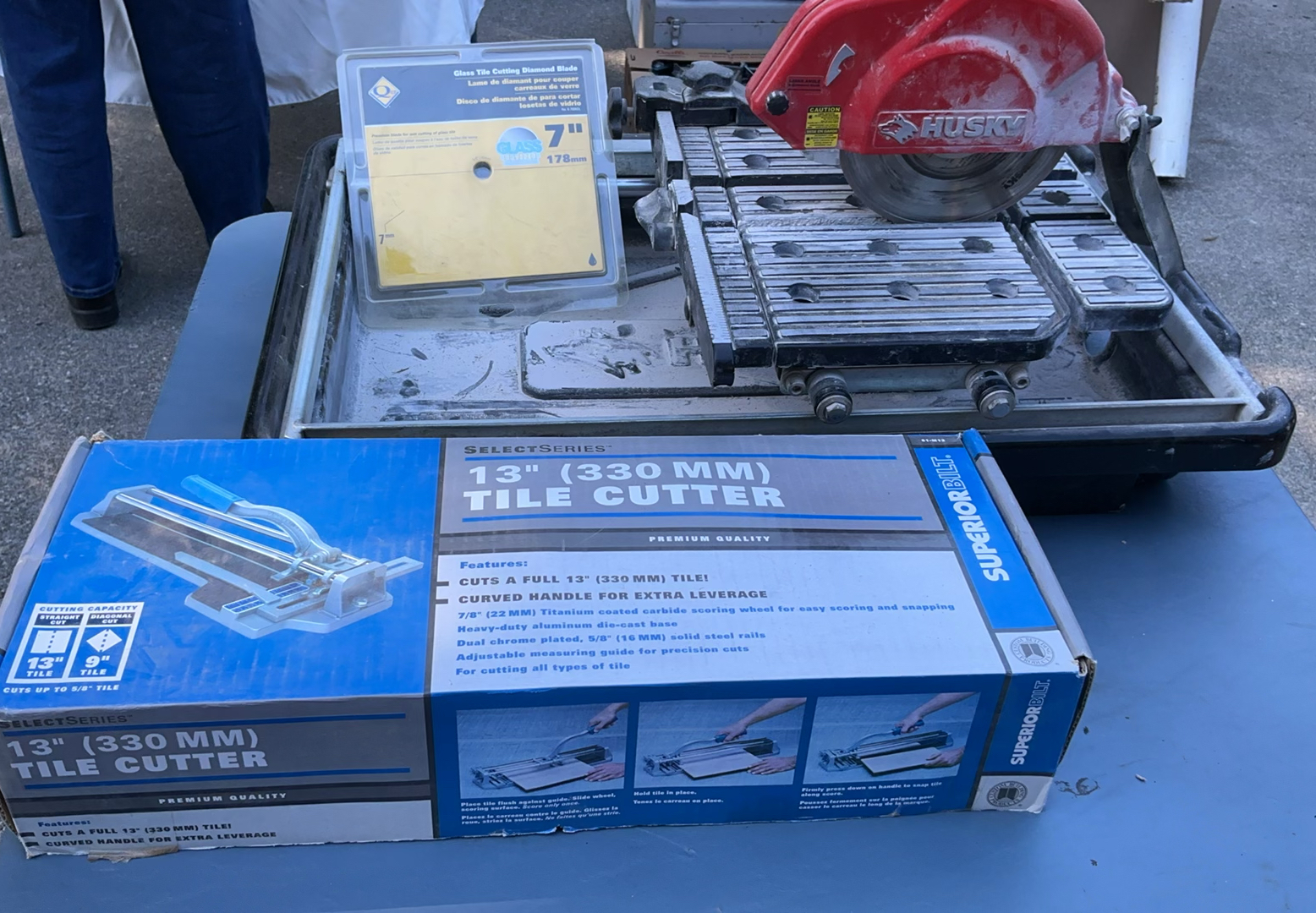 Tile Cutters And Adhesive - image 1 of 8