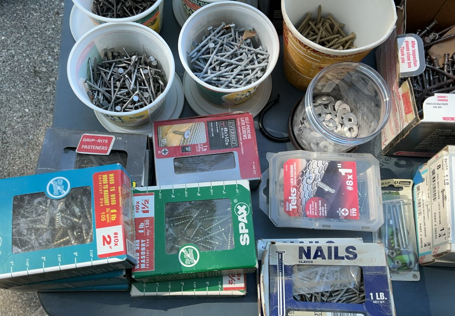 Assorted Nails, Screws,Fasteners Sorting Containers - image 4 of 7