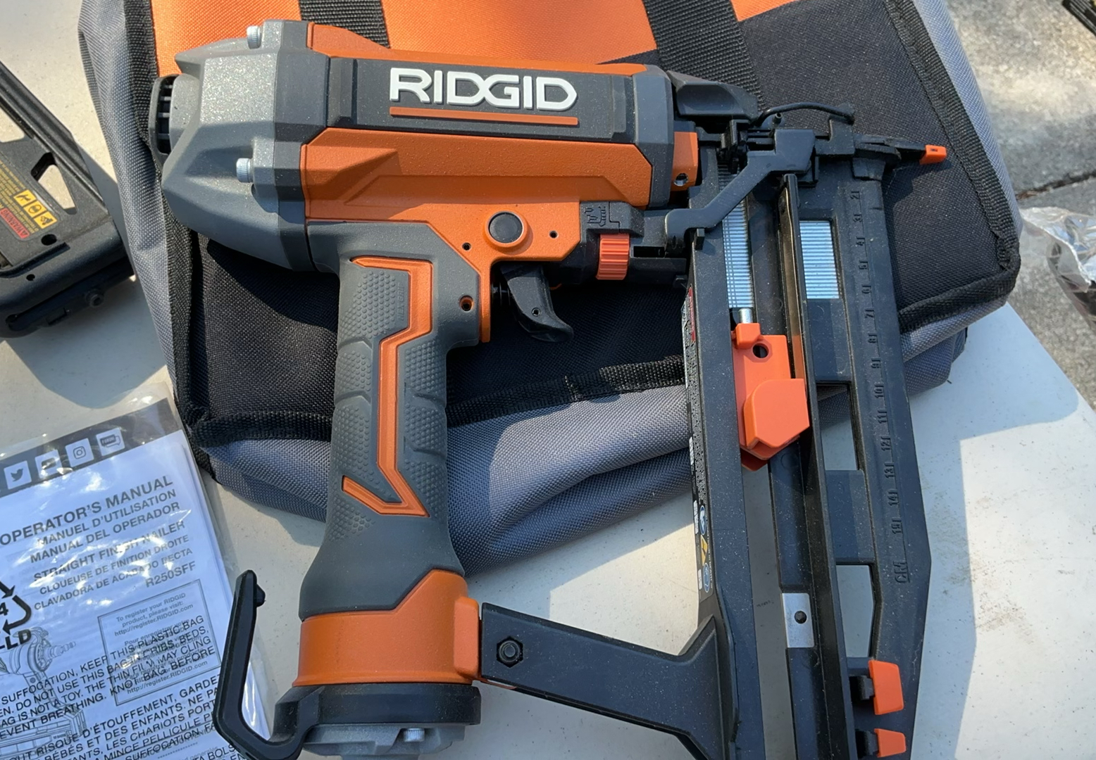 2 Dewalt And 2 Rigid Nail Guns, Nails - image 7 of 17