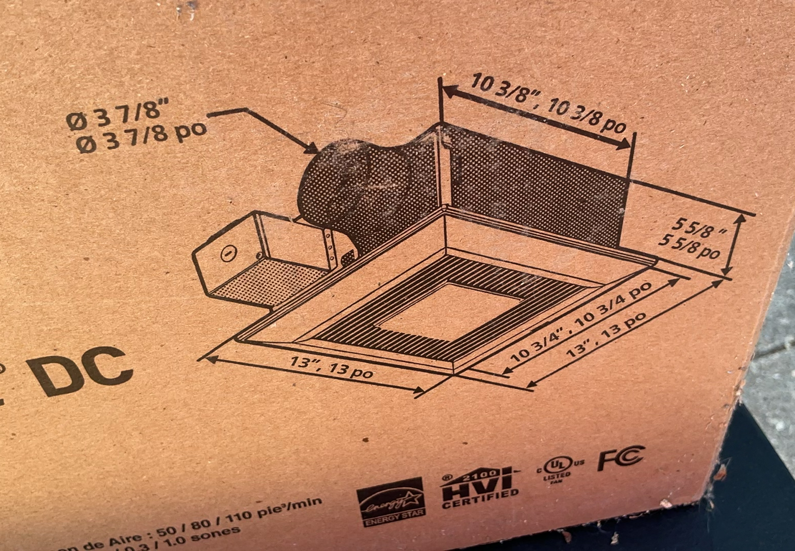 Two Panasonic Ventilator Fans New In Box - image 4 of 5