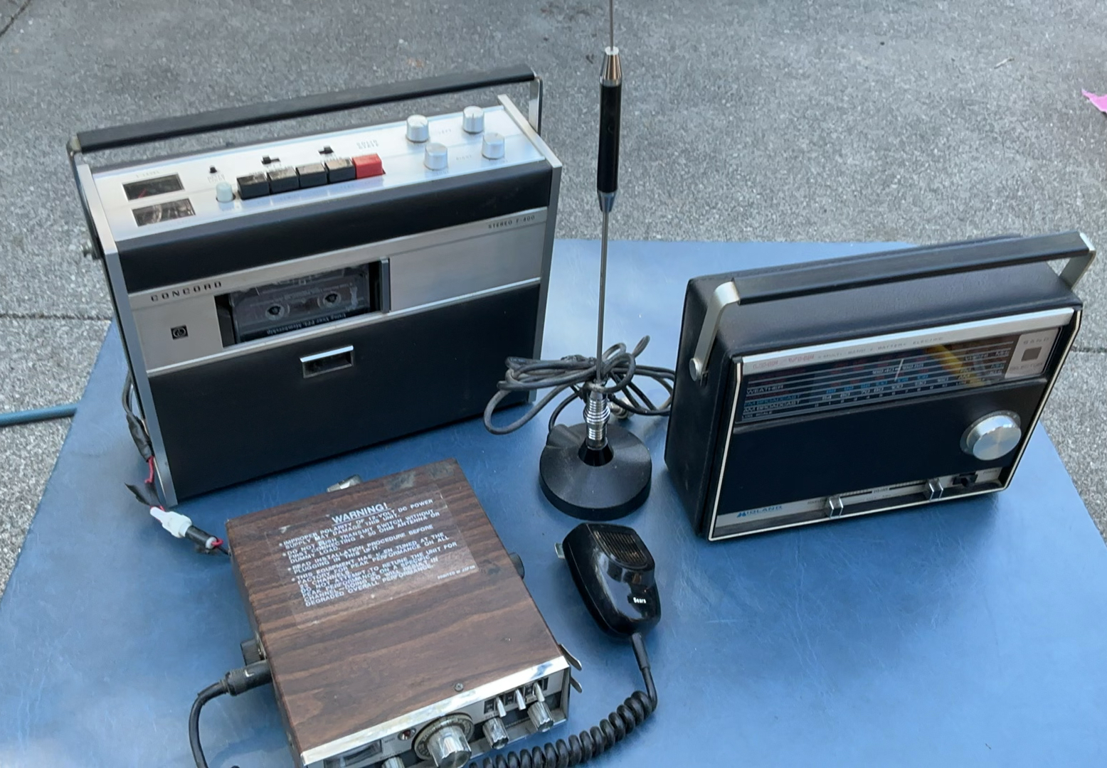 Vintage CB Radio, and a Radio & Cassette Player, - image 1 of 15