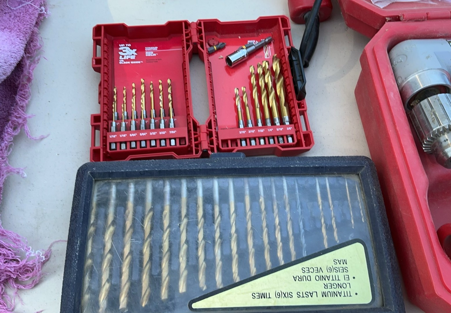 Two Milwaukee Drills & Bits - image 4 of 10