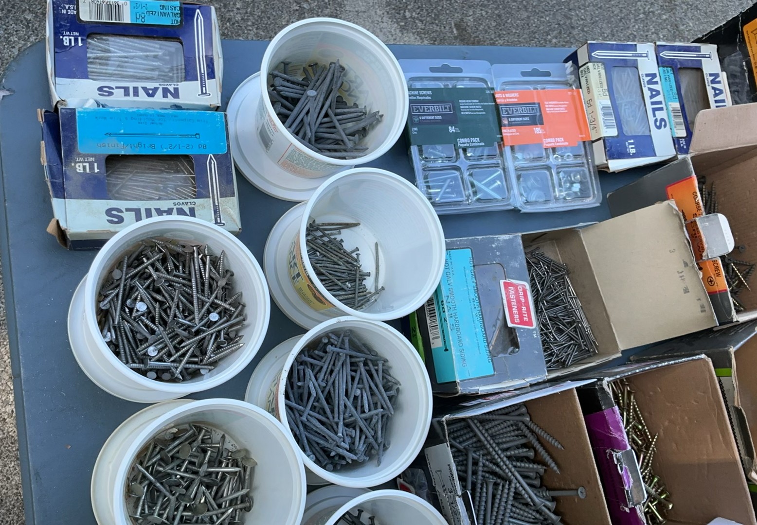 Assorted Nails, Screws,Fasteners Sorting Containers - image 5 of 7