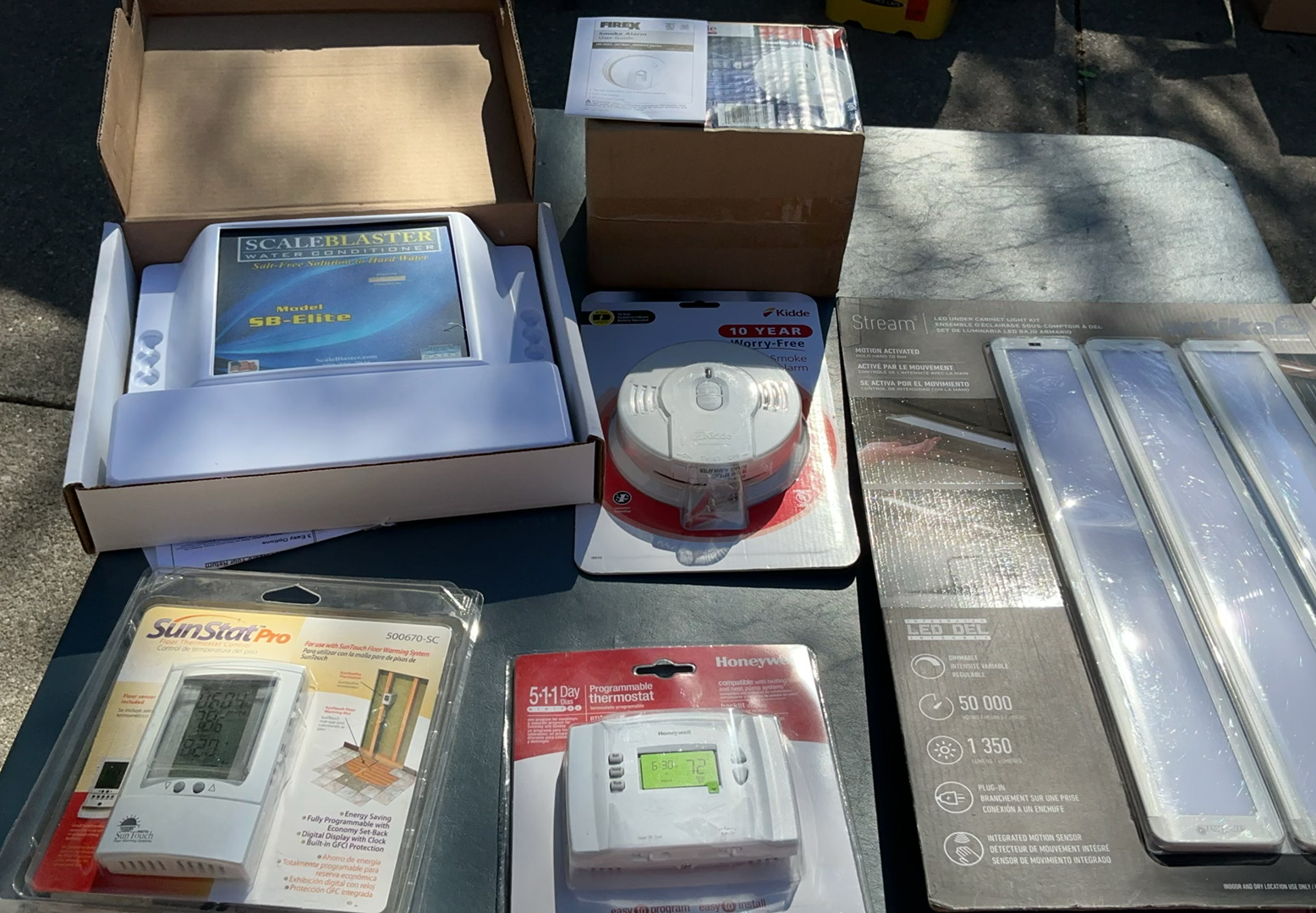 NEW In Box Smoke Alarms, Thermostats, Under Cabinet Lighting, Etc - image 1 of 7
