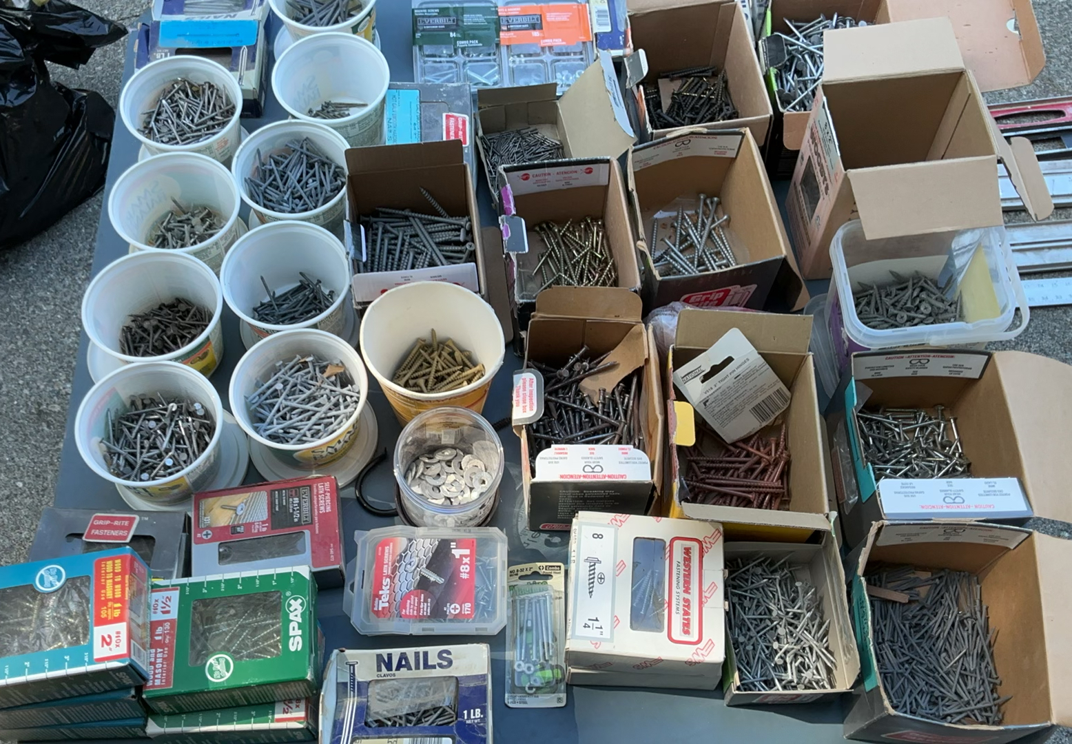 Assorted Nails, Screws,Fasteners Sorting Containers - image 2 of 7