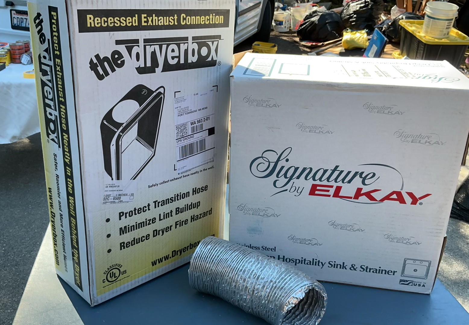 NEW In Boxes, Dryer Box & Utility Sink - image 1 of 6