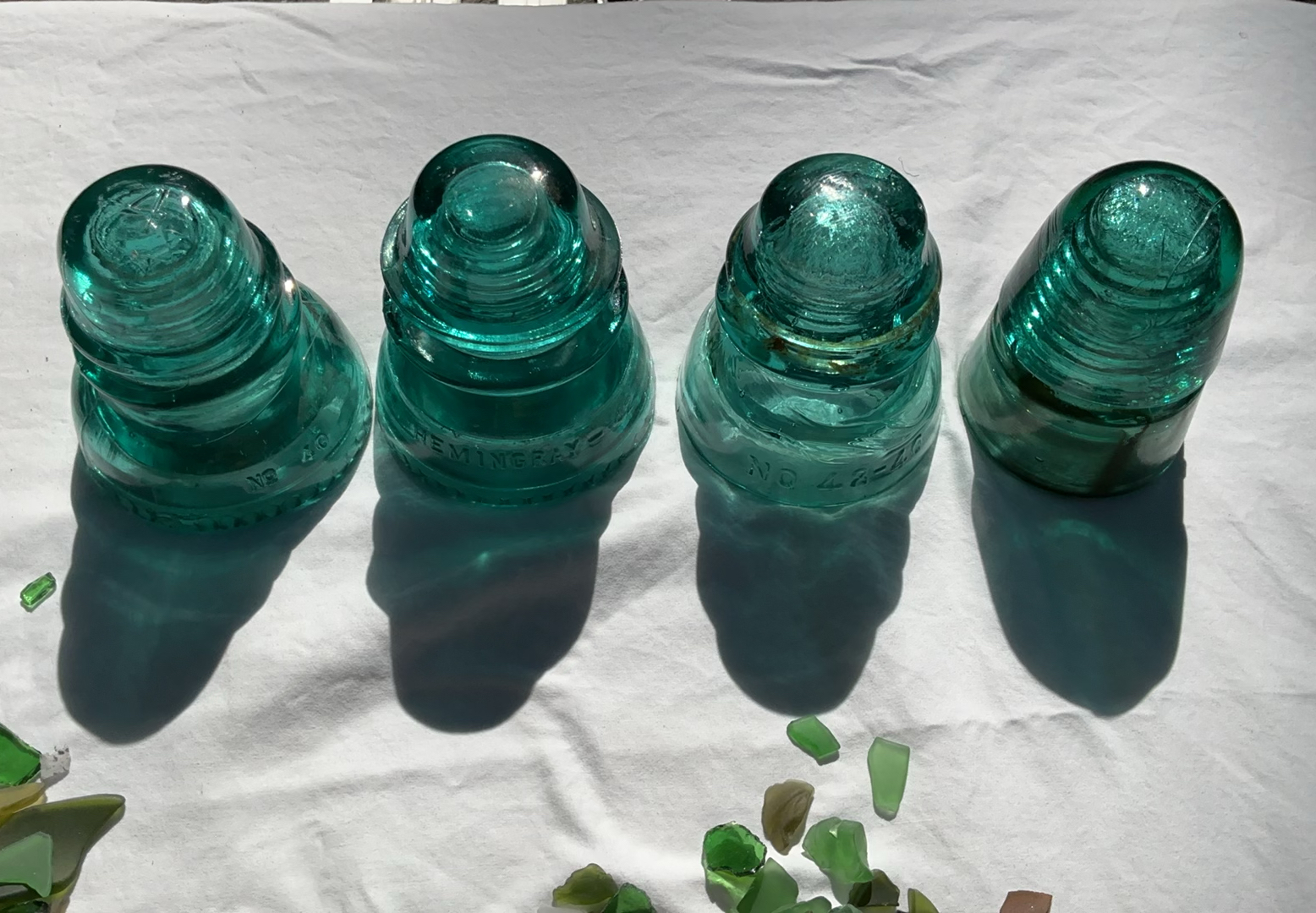 Glass Insulators And Beach Glass - image 2 of 4