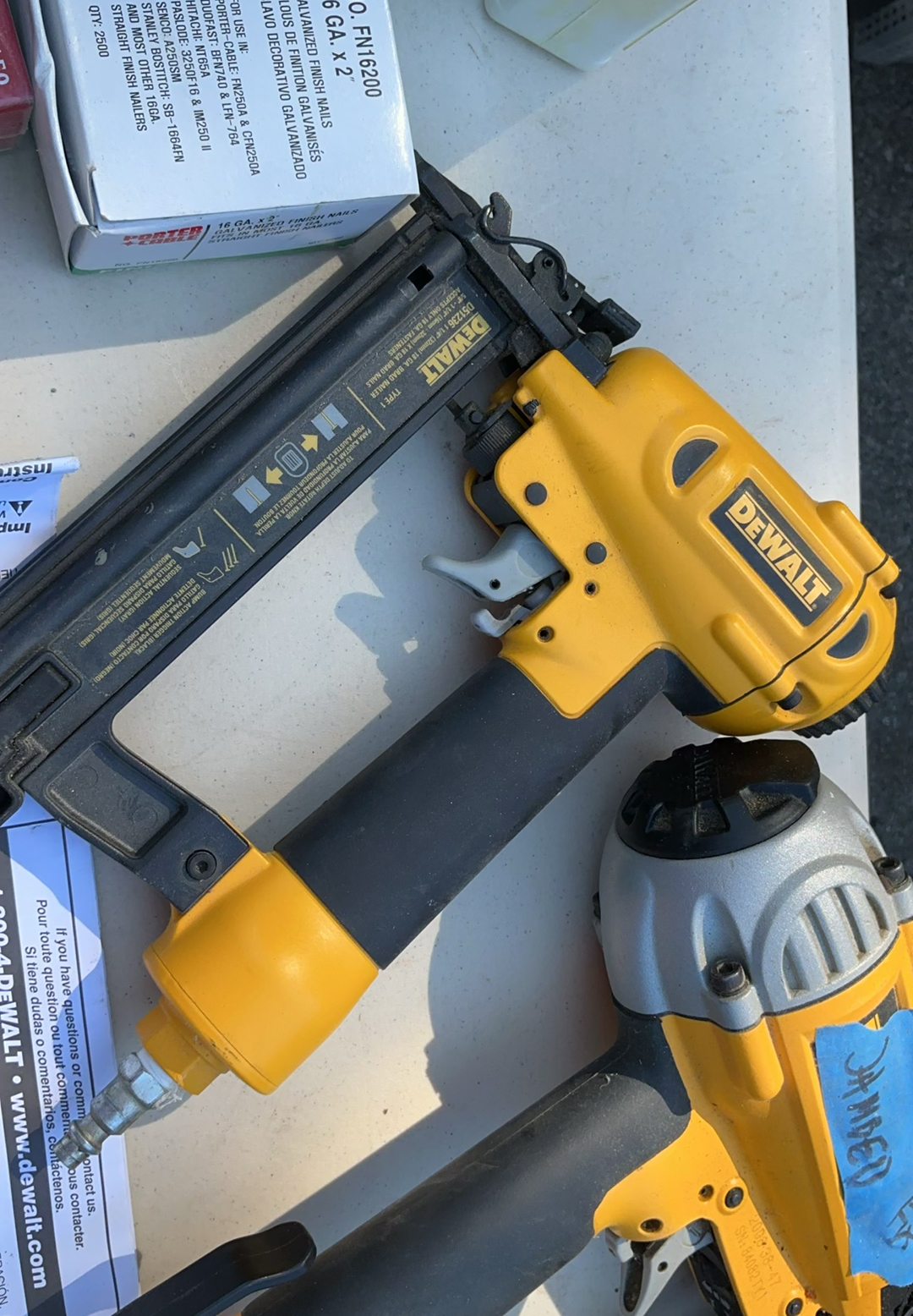 2 Dewalt And 2 Rigid Nail Guns, Nails - image 4 of 17