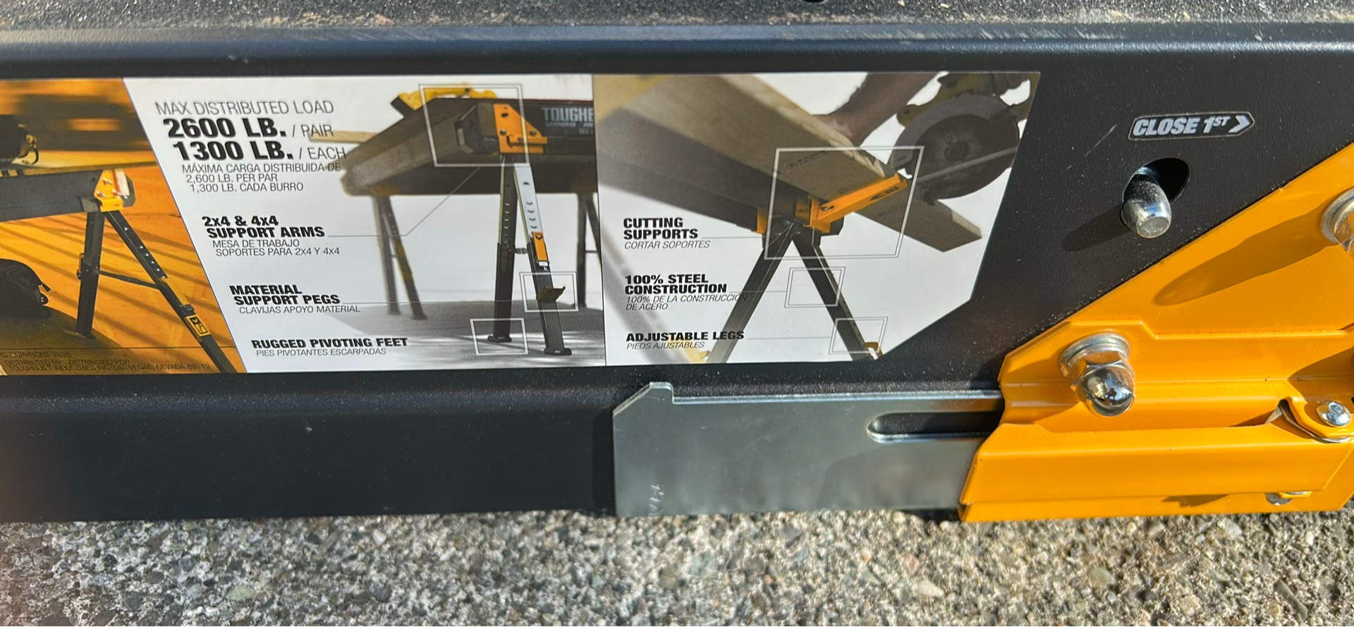 ToughBuilt Adjustable Sawhorse Pair - image 5 of 6