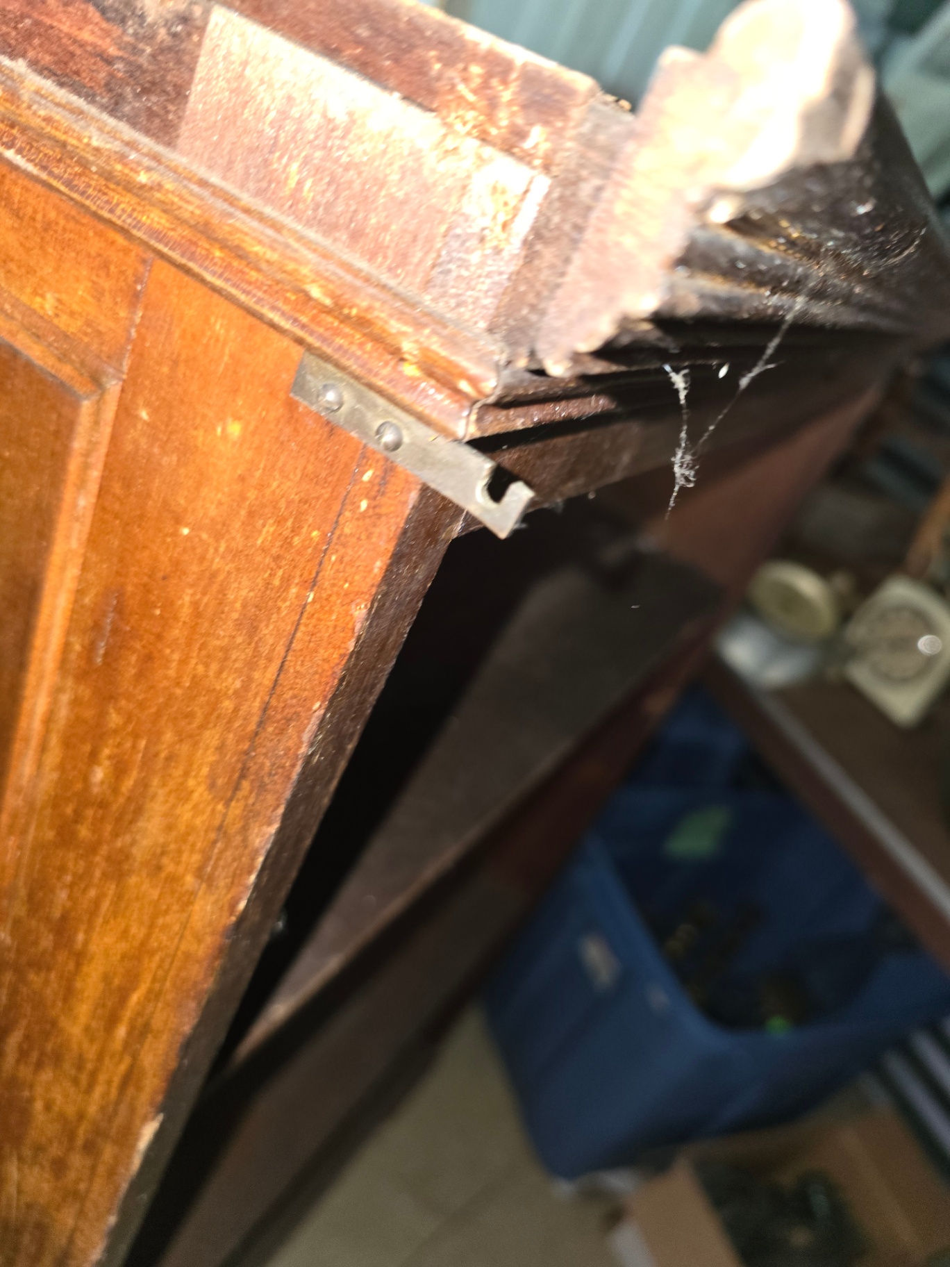 Wooden shelf cabinet with multiple shelves - image 6 of 17