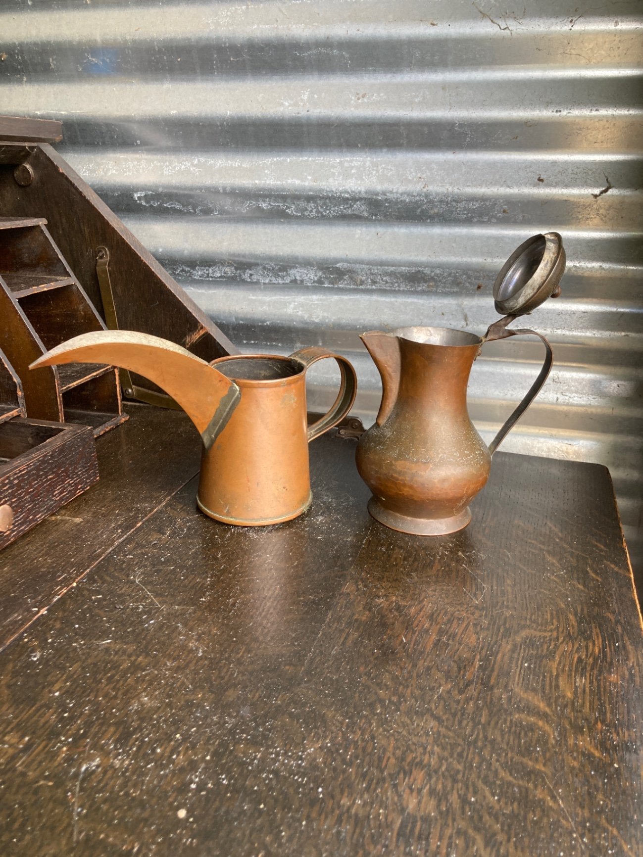 Assorted Vintage Brass and Iron Metalware - image 5 of 19