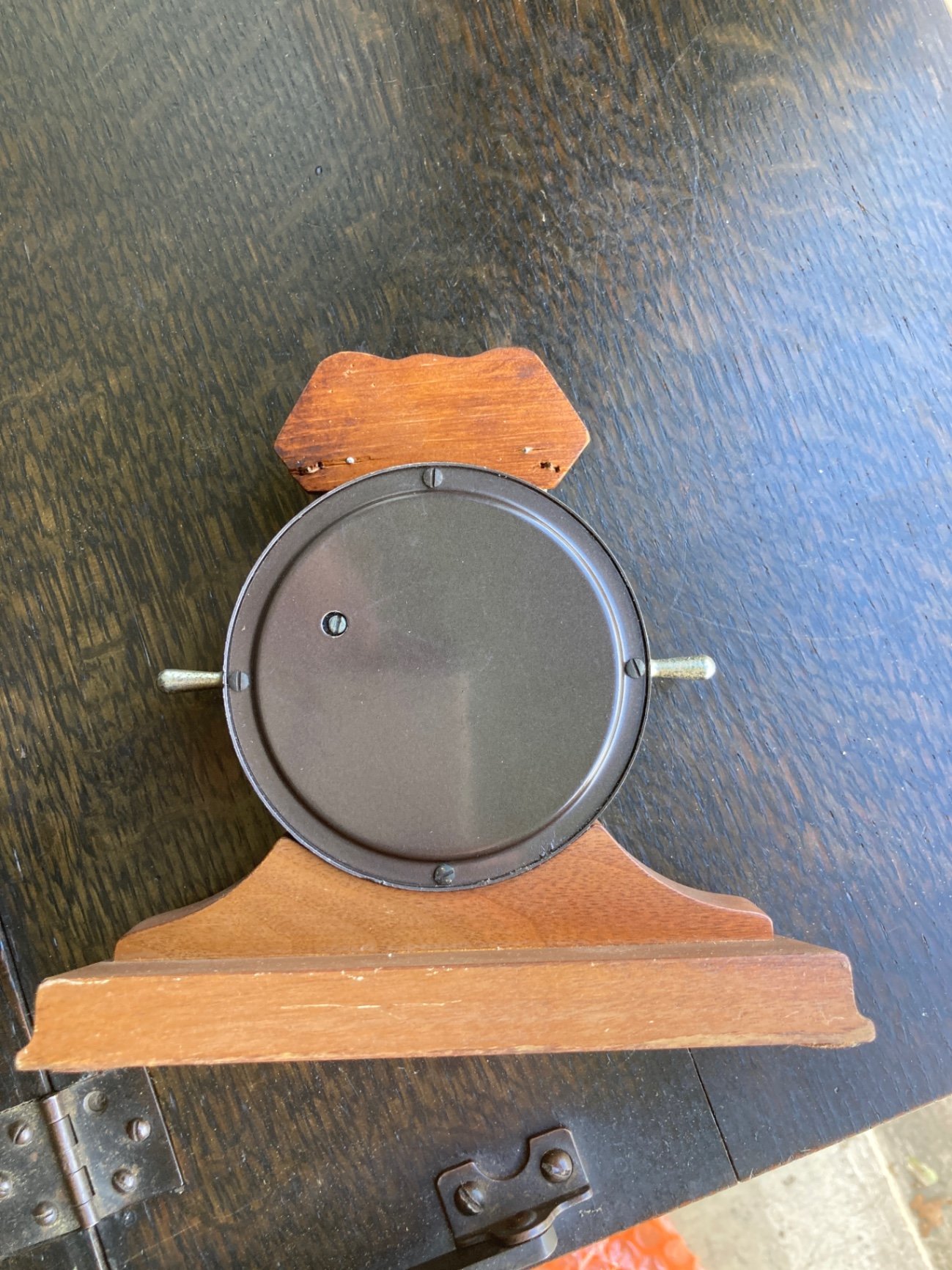 Collection of vintage gauges, barometer and decorative hardware - image 9 of 11