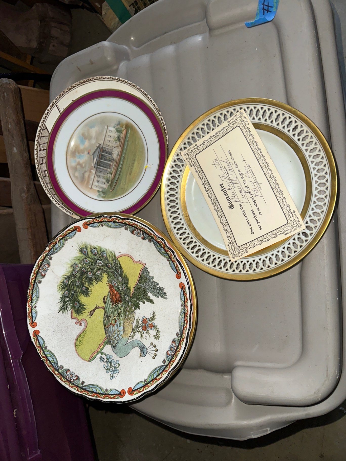 Assorted decorative ceramic plates - image 1 of 9