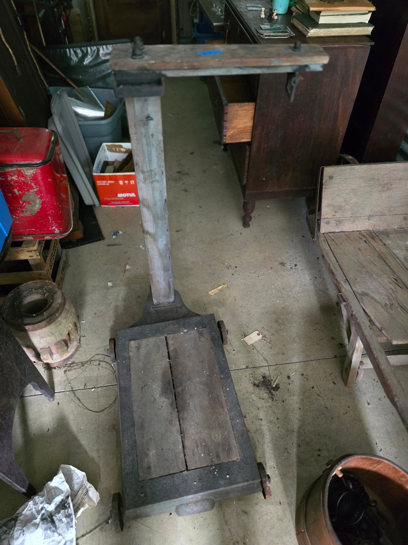 Antique Portland Scale with Weights - image 1 of 27