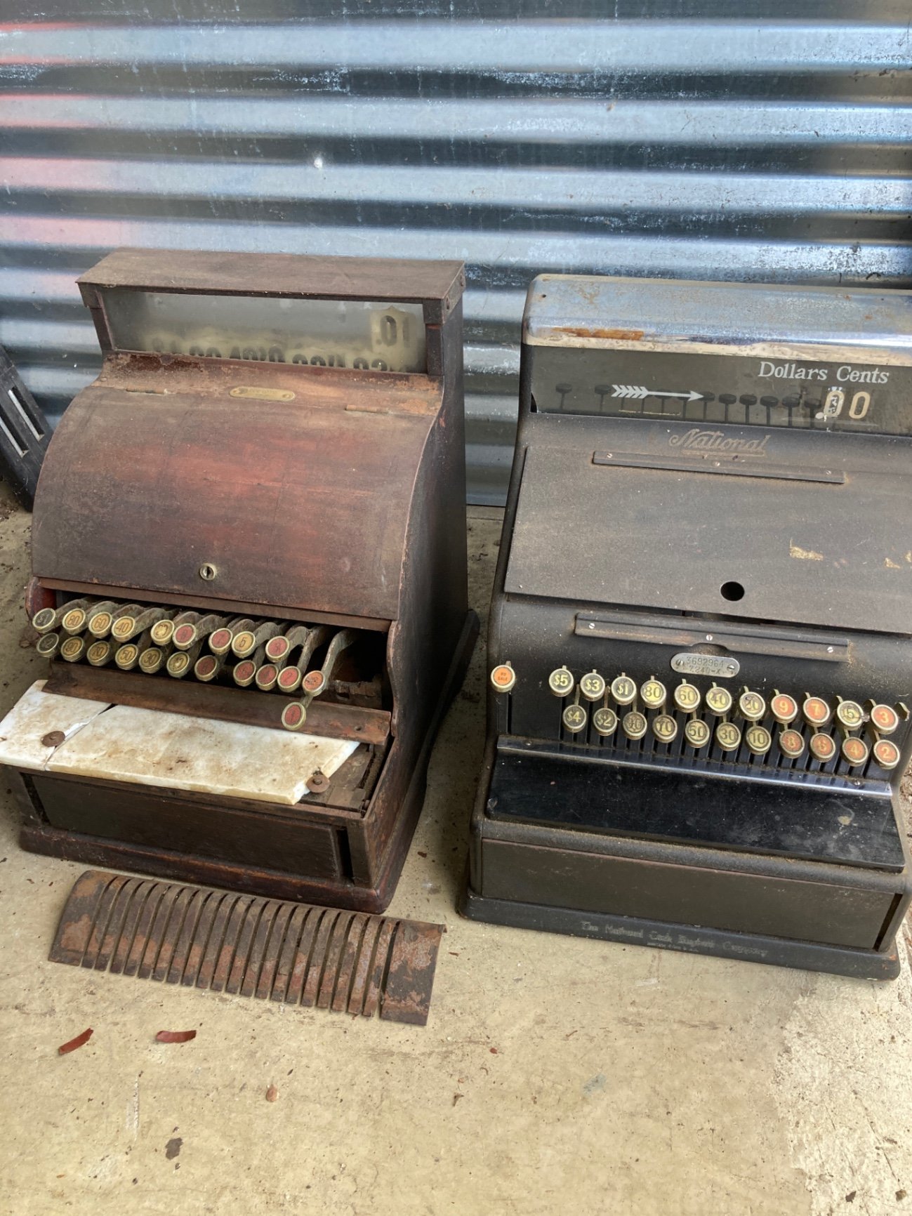 Two Vintage National Cash Registers - image 1 of 13