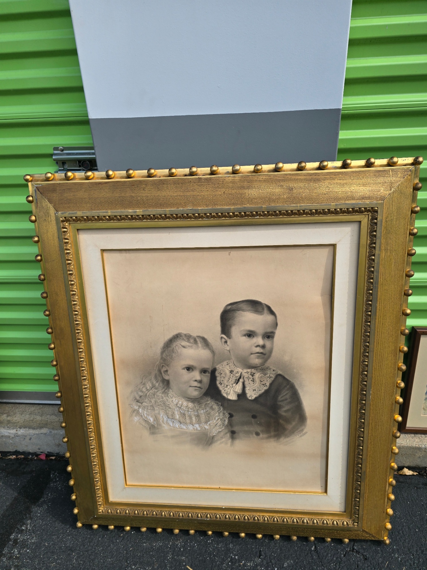 Signed and Dated Antique gold-framed portrait - image 1 of 17