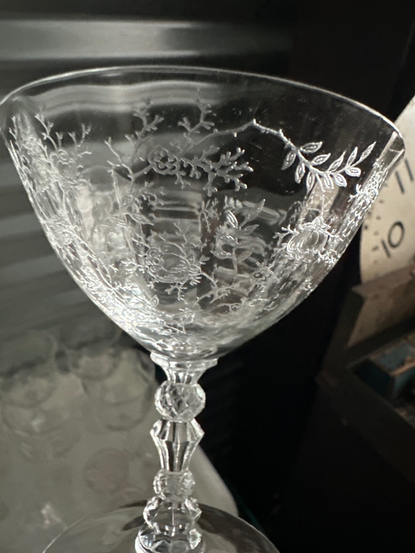 Crystal etched glassware and more  - image 5 of 6
