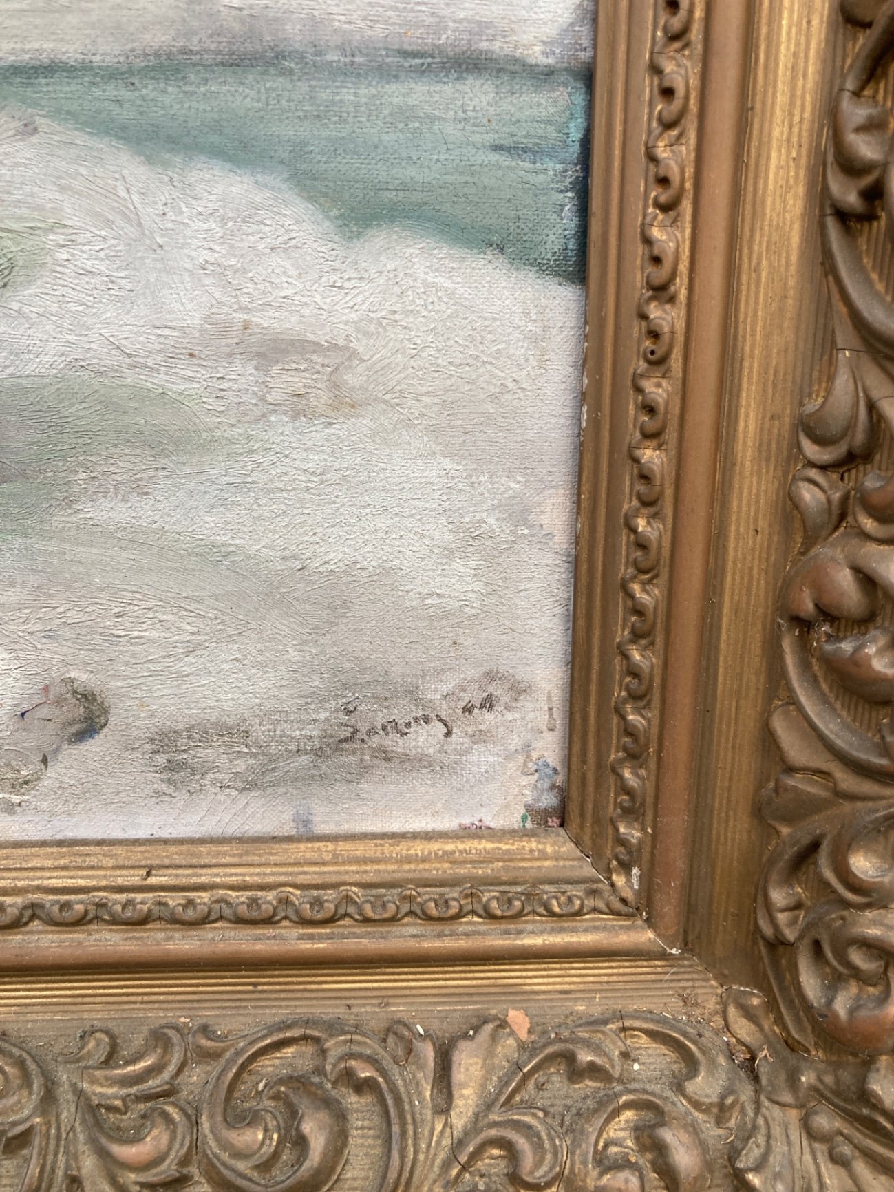 Collection of Framed Landscape and Figure Paintings - image 7 of 13