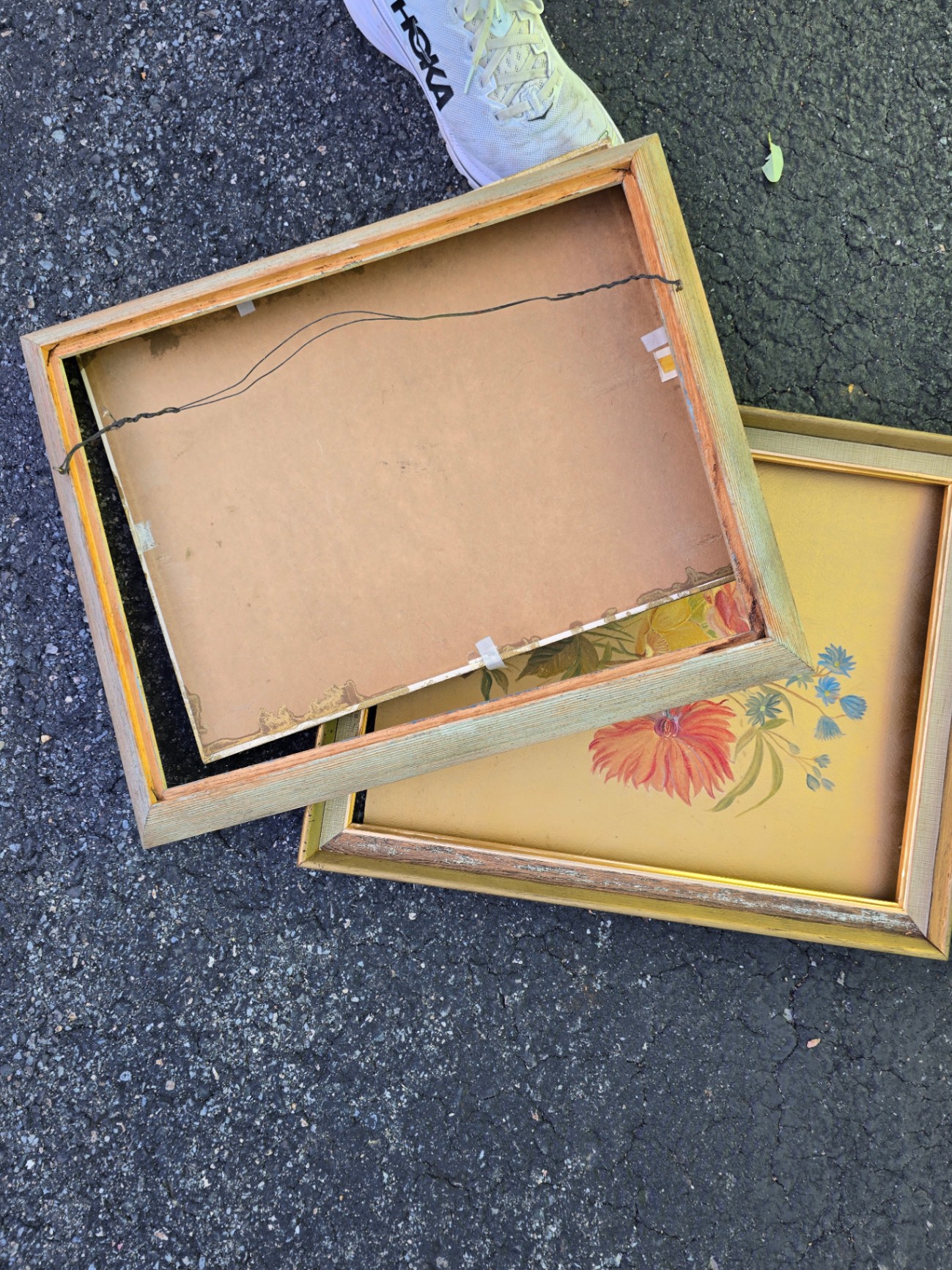 Four vintage floral framed artworks - image 8 of 12