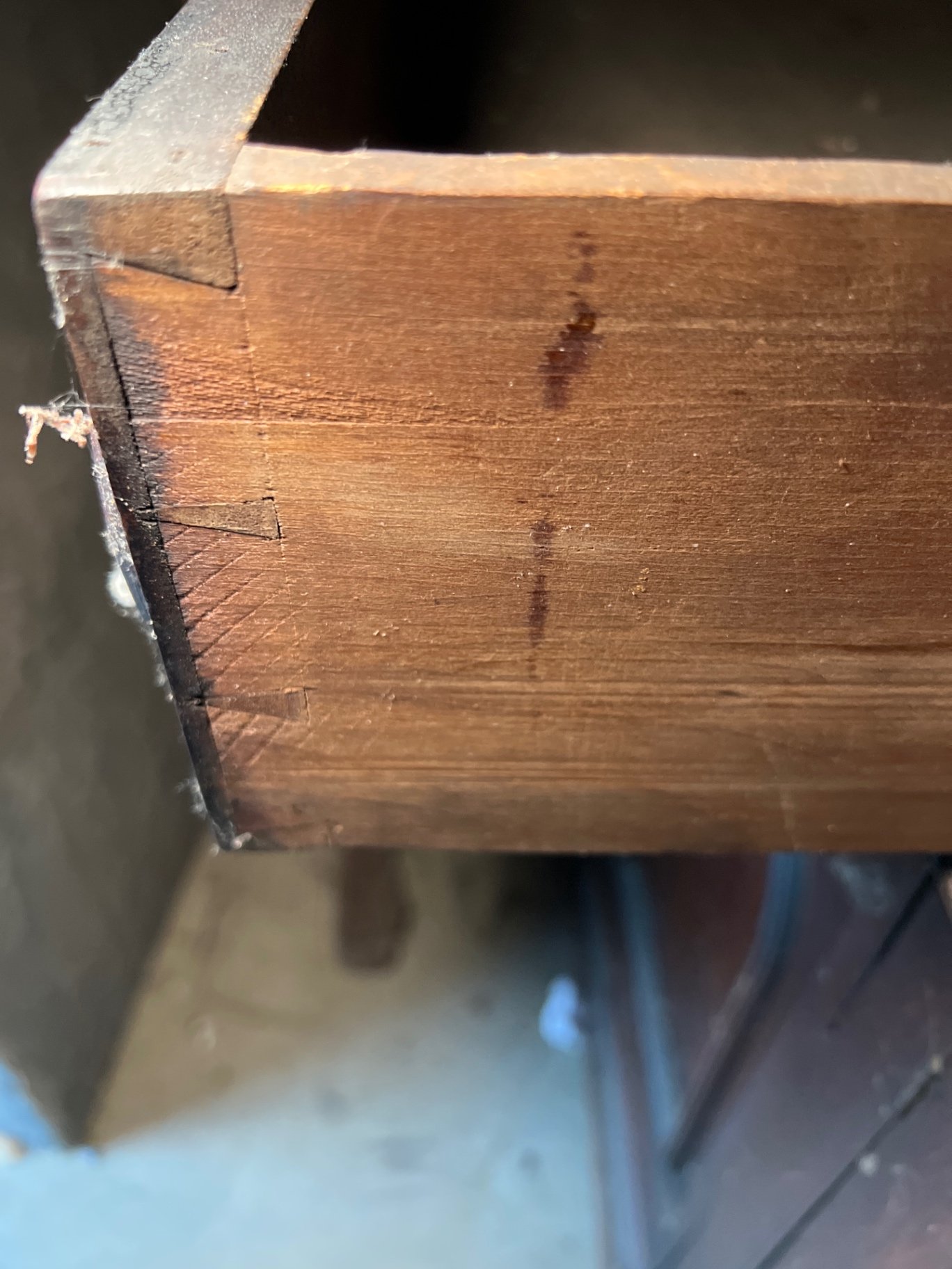 Antique wooden cabinet with marble top - image 5 of 9