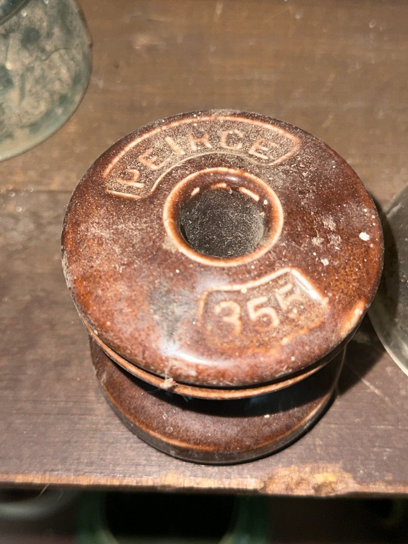 Assorted antique glass insulators - image 6 of 6