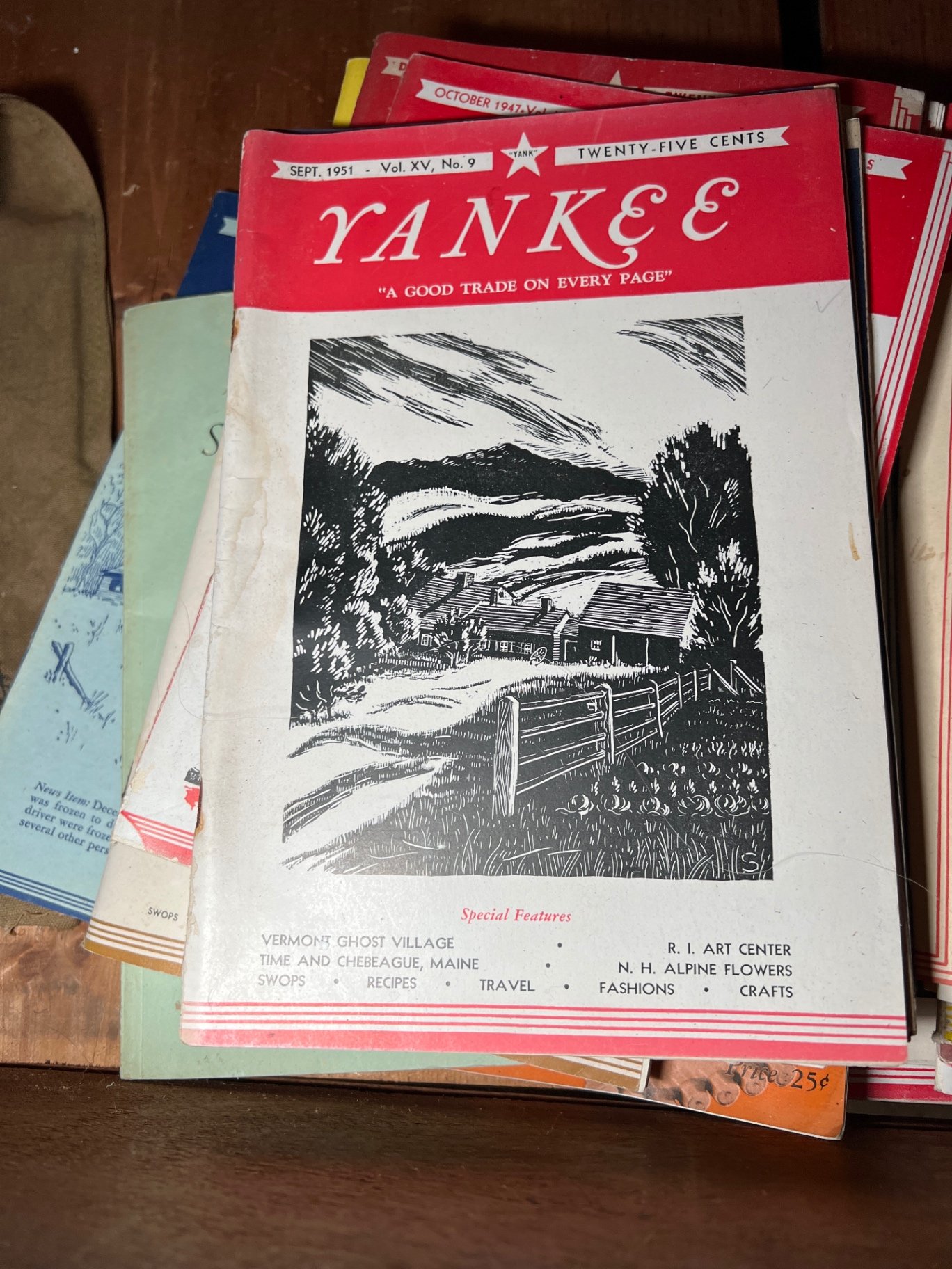 Collection of vintage Yankee magazines and related paper publications - image 2 of 8