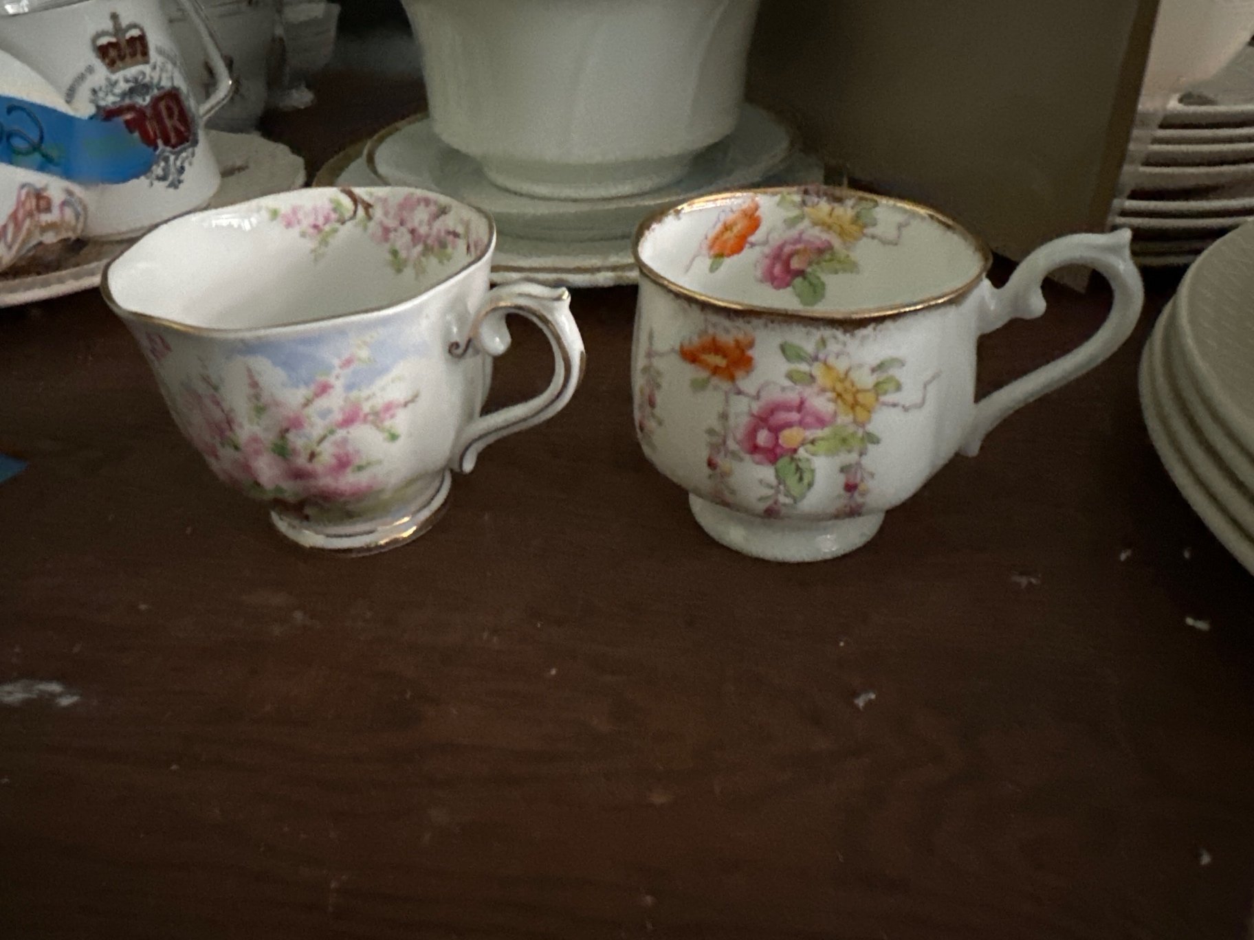 Porcelain serveware, canister, teacups  - image 10 of 13