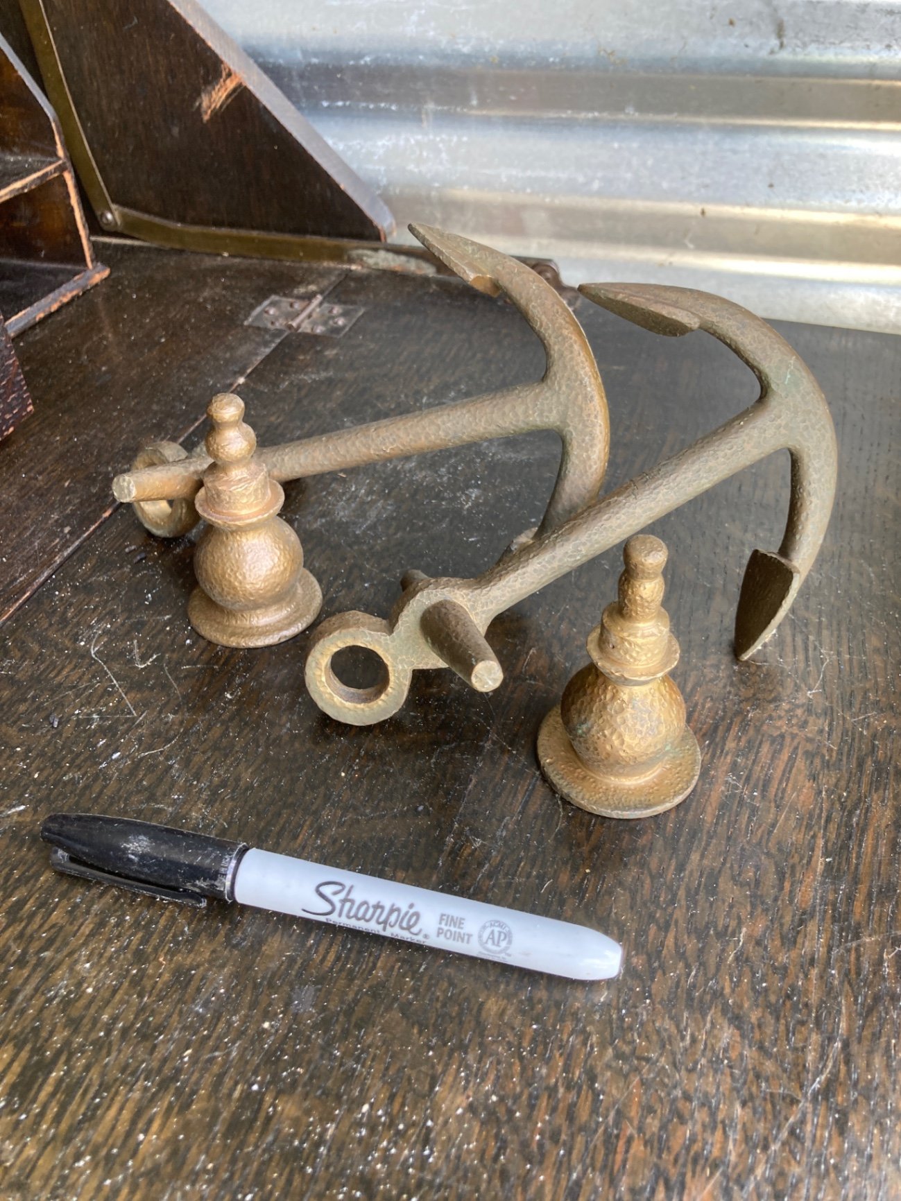 Assorted Vintage Brass and Iron Metalware - image 17 of 19