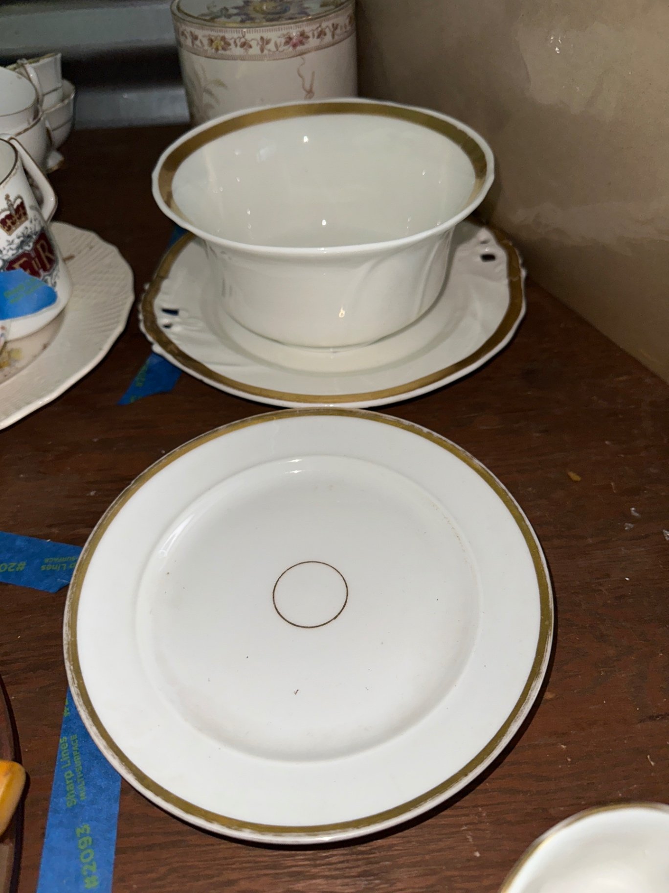 Porcelain serveware, canister, teacups  - image 5 of 13