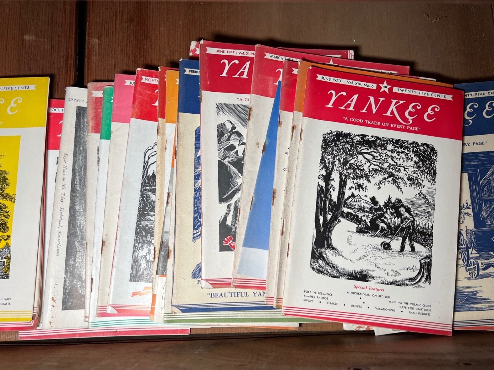 Collection of vintage Yankee magazines and related paper publications - image 5 of 8