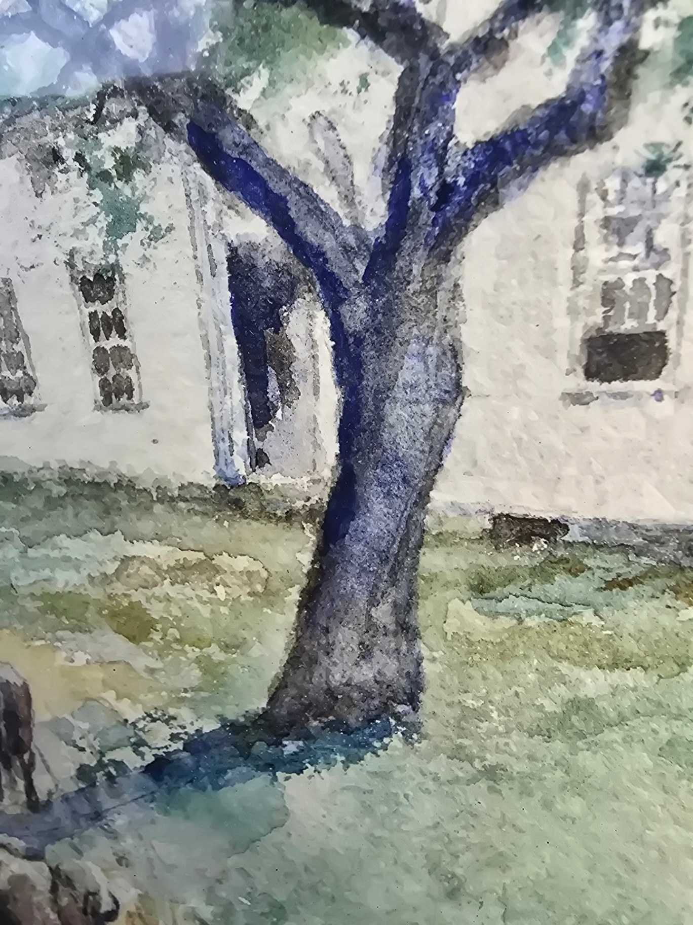 Framed, signed 1903 watercolor landscape - image 4 of 10