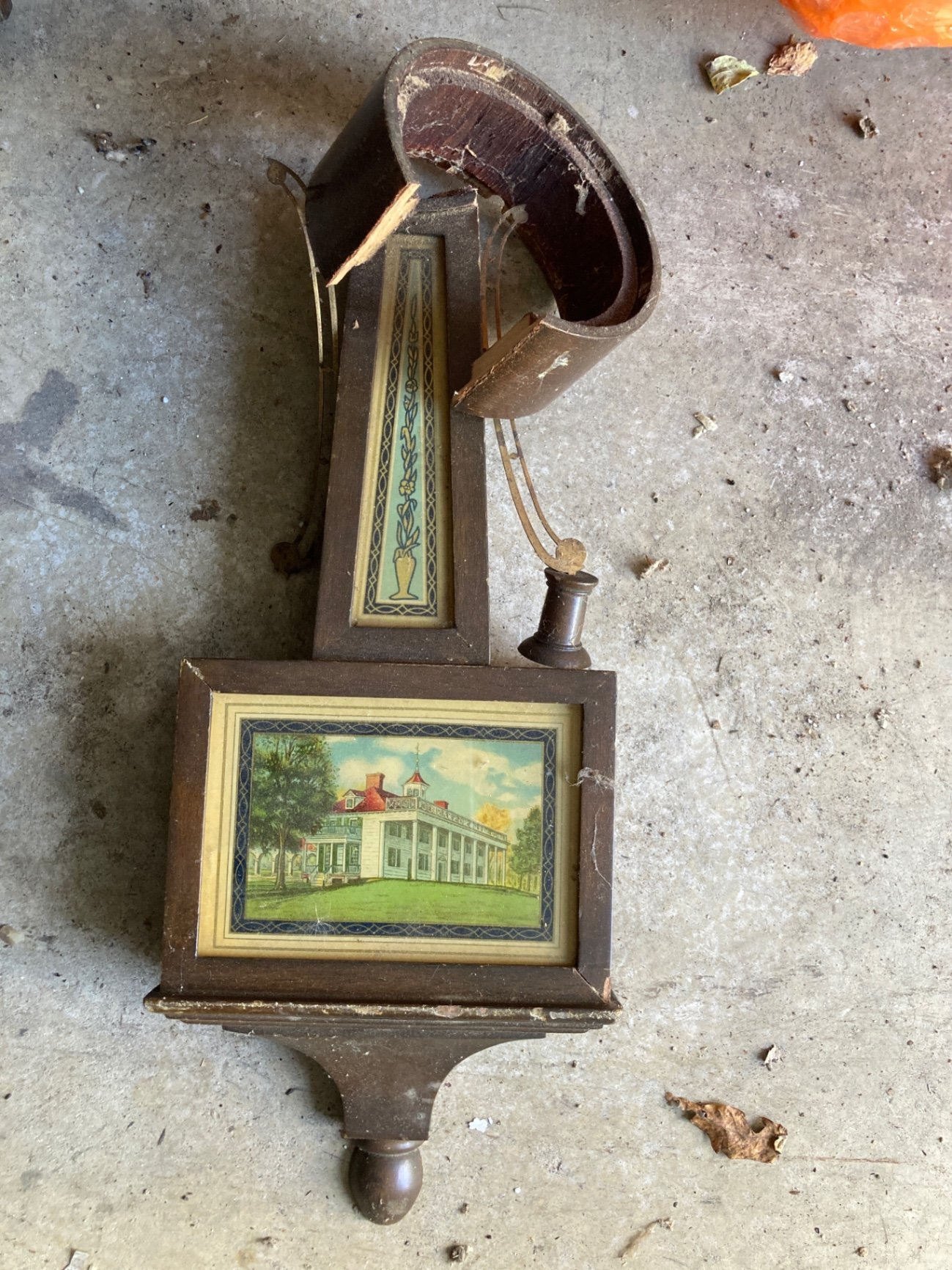 Collection of vintage gauges, barometer and decorative hardware - image 7 of 11